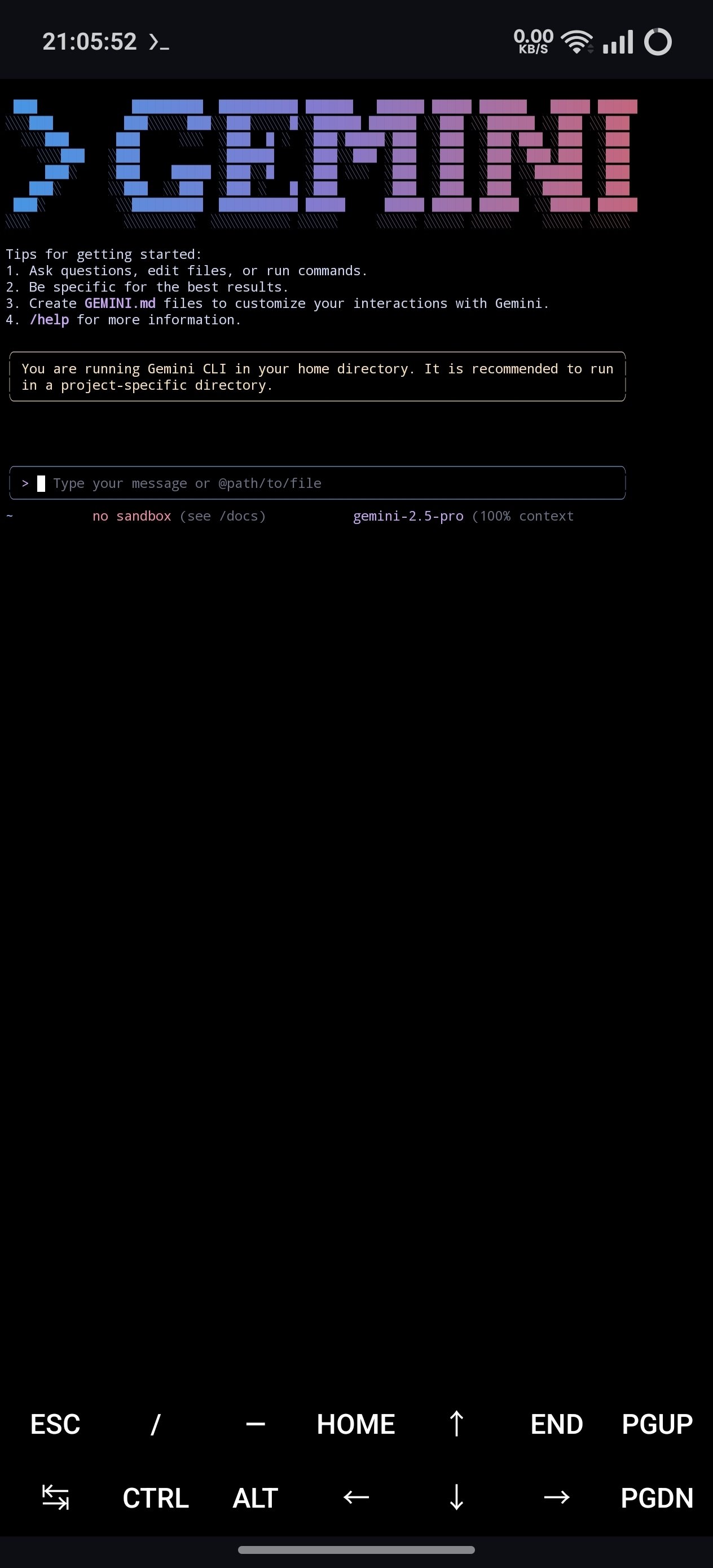 ポケットの中のAI開発環境 : TermuxでGemini CLIを試す｜Sanka1610