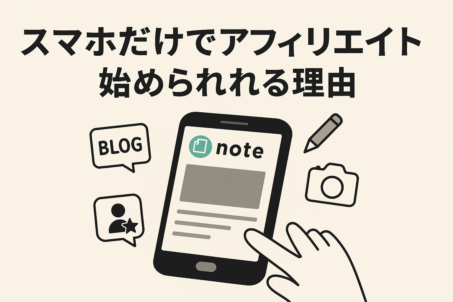 アフィリエイト 始め方 スマホ｜初心者がスマホだけで収益化を目指す