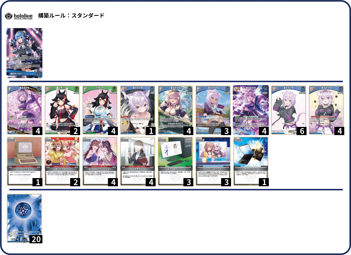 環境デッキseries】 猫又おかゆ🍙🪄｜ホロカ情報局