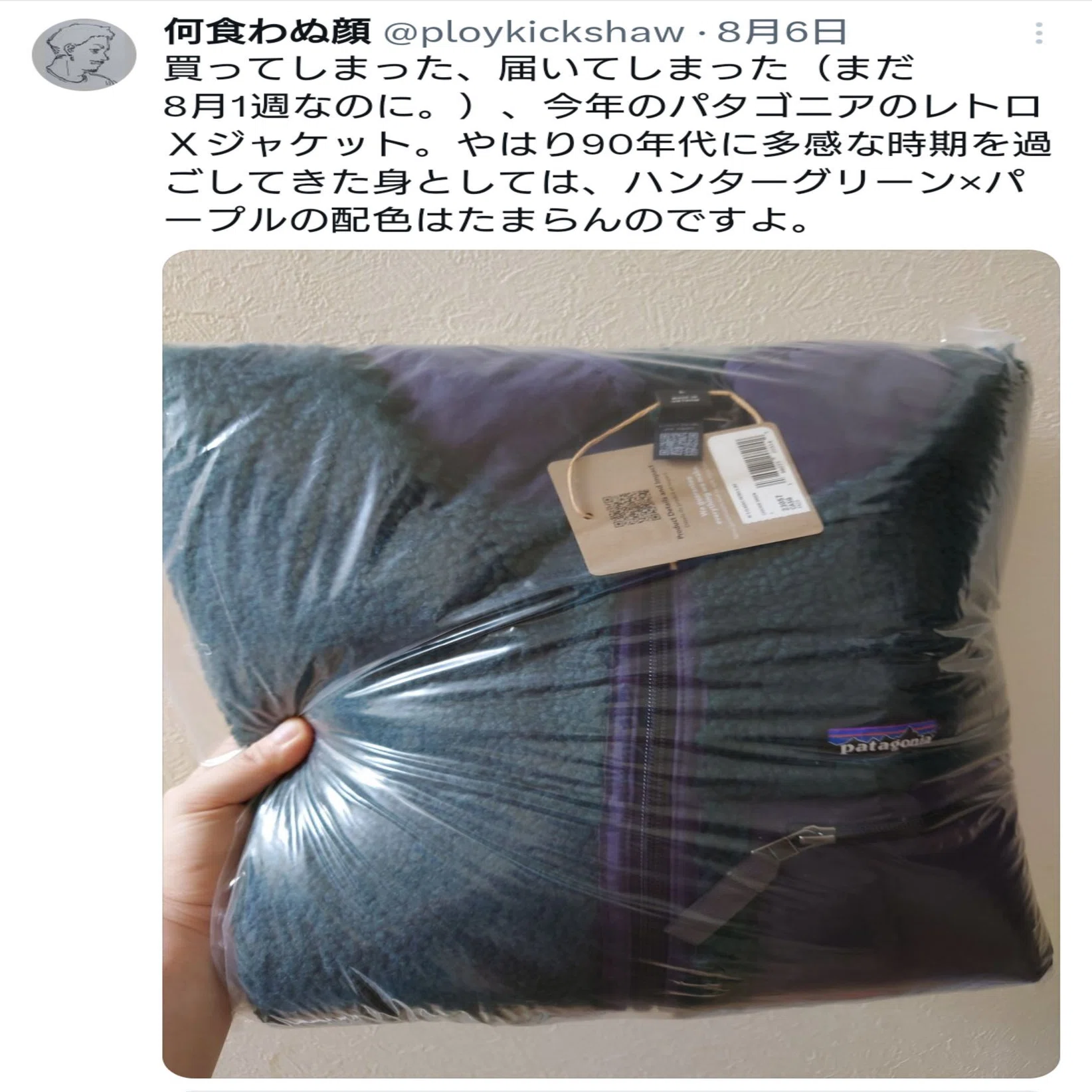 Patagonia】令和に蘇る90年代コス！アラフィフとレトロXジャケット｜何 