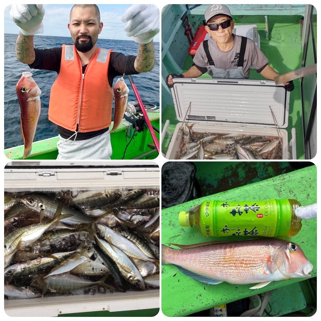 泳がせ】アジ・2名様で100匹超え、ブリが海面まで来るも・・・！｜あま