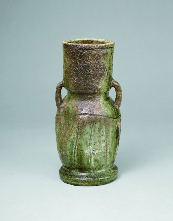 古美術　古い焼締めの花器 焼き締めの花器K10/茶色/焼物/骨董 | 骨董・アンティークのオンライン