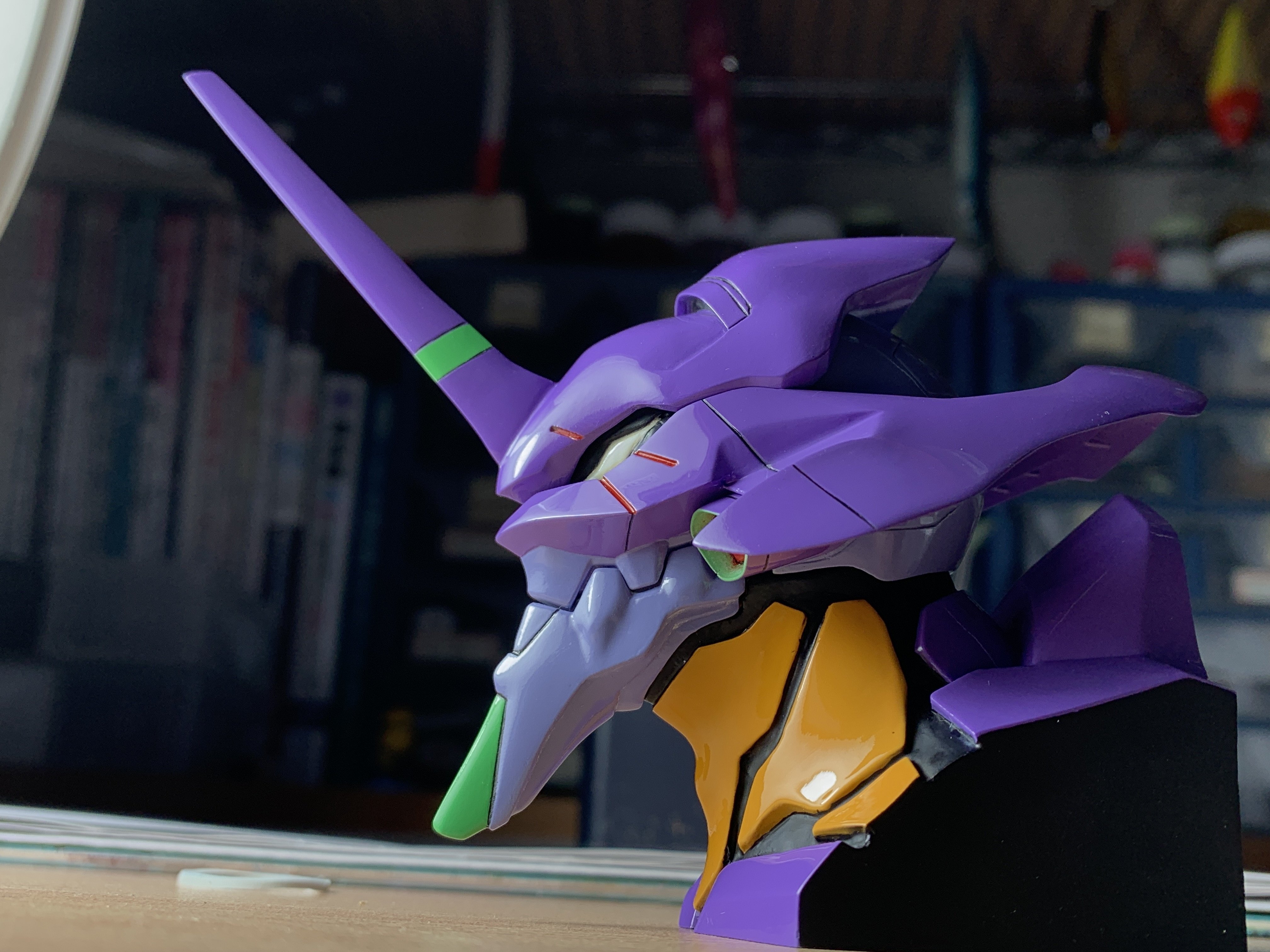 公式作画参考用模型エヴァンゲリオン初号機頭部モデル（アーティストフィニッシュ） 作画参考用模型「エヴァンゲリオン初号機 頭部モデル」が、原型