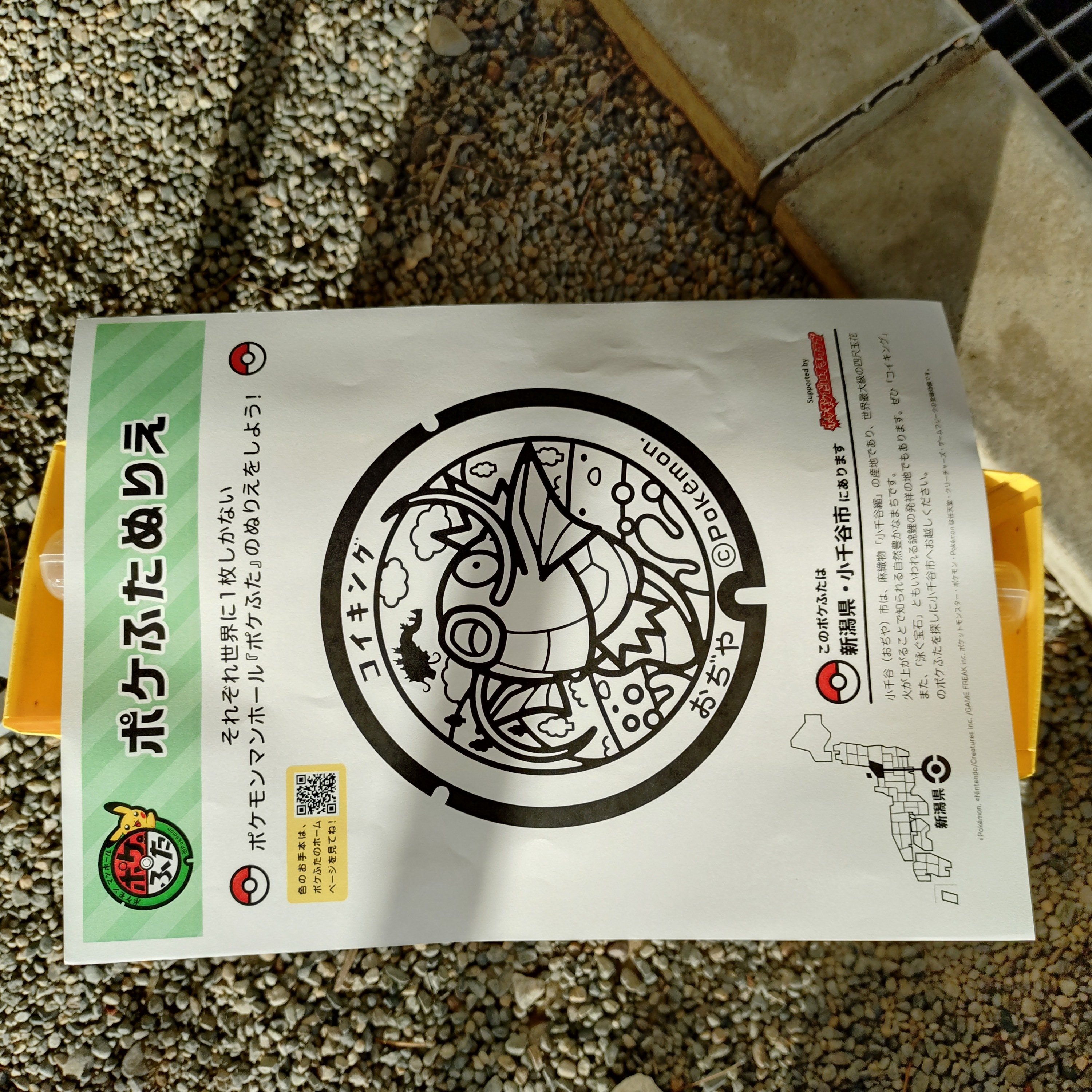 【レア】 ポケふた　小さなマンホール　マンホール 新潟 小千谷 コイキング ポケモンマンホール『ポケふた』