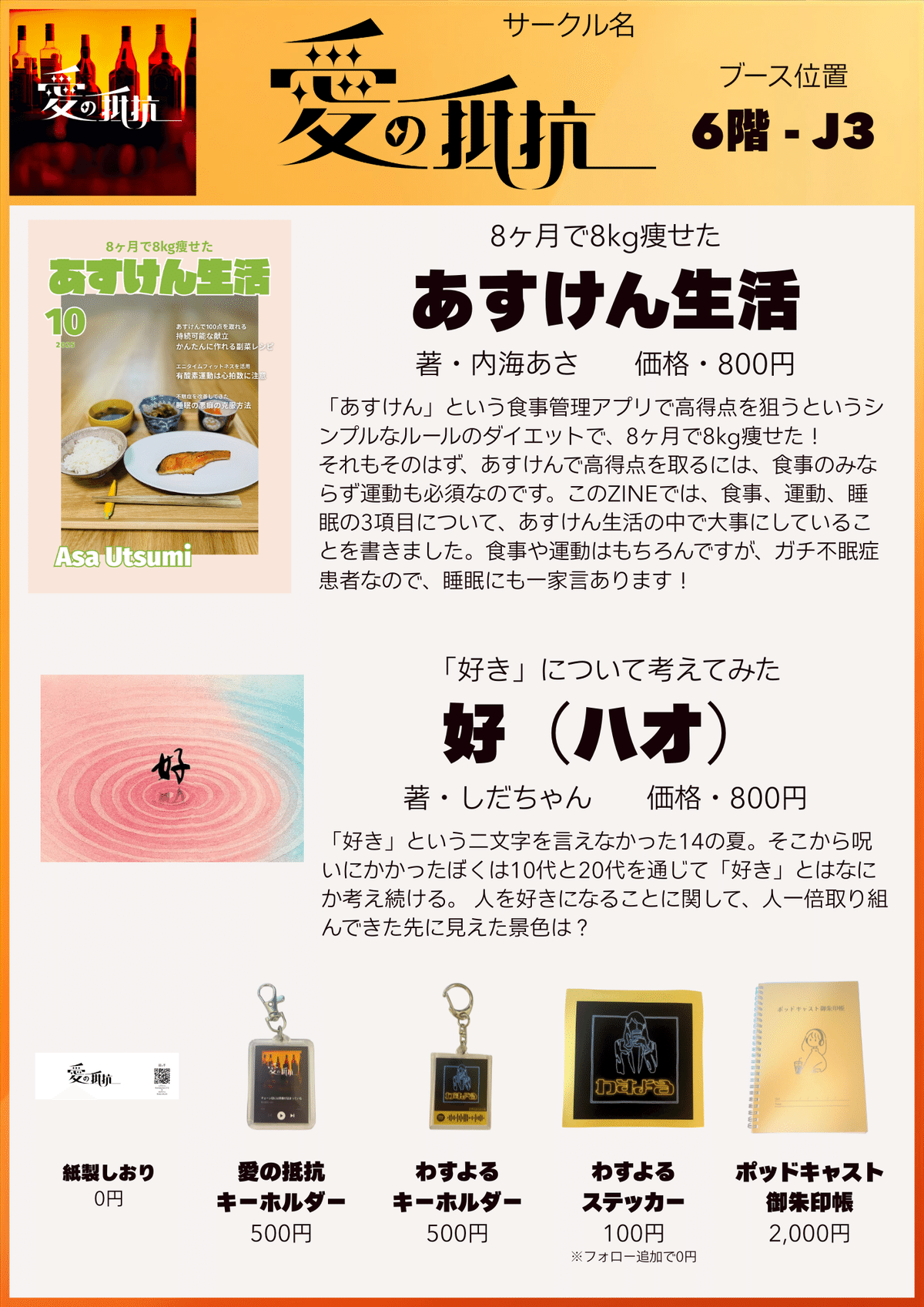 ZINEフェス出店準備：POP・お品書き・値札・グッズ制作メモ