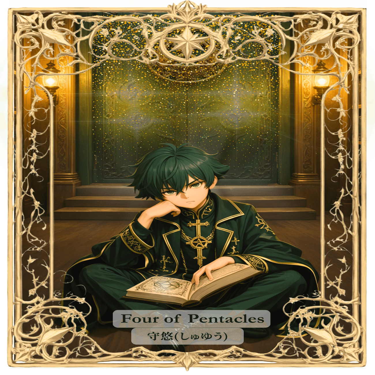 🌿 ペンタクルの4 / Four of Pentacles 🌿／タロットカード｜Miaru