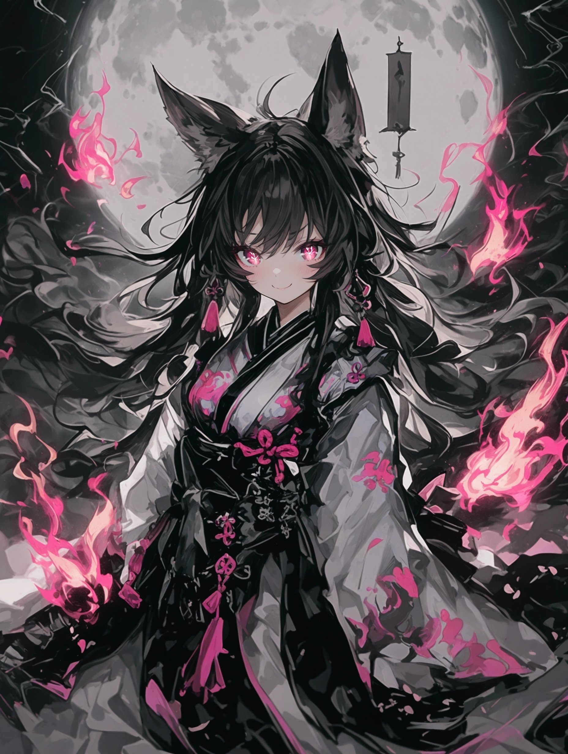 初心者でも出来るプロンプト付！満月が照らす幻想和風アート｜ #AI