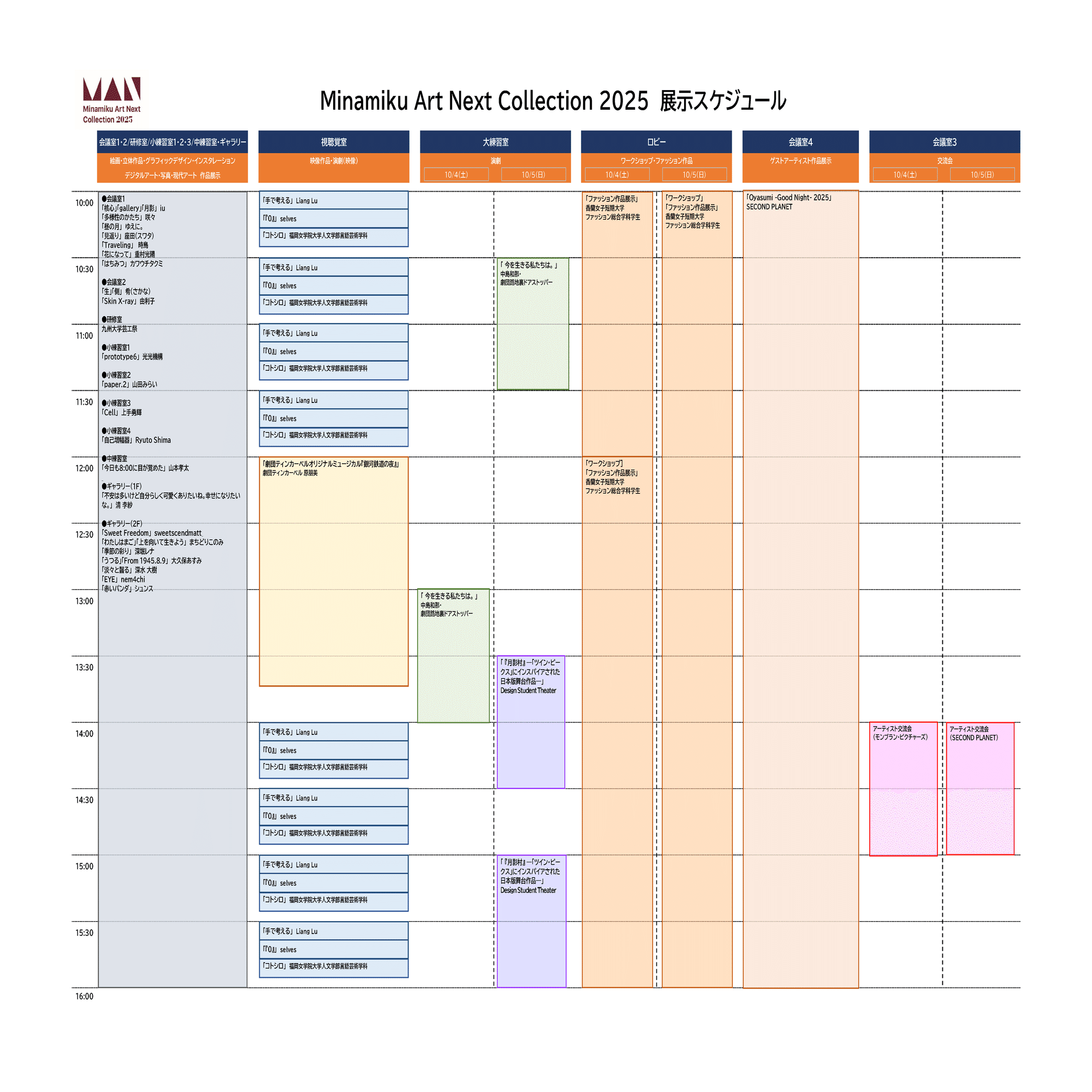 Minamiku Art Next Collection 2025 作品紹介とスケジュール｜【公式