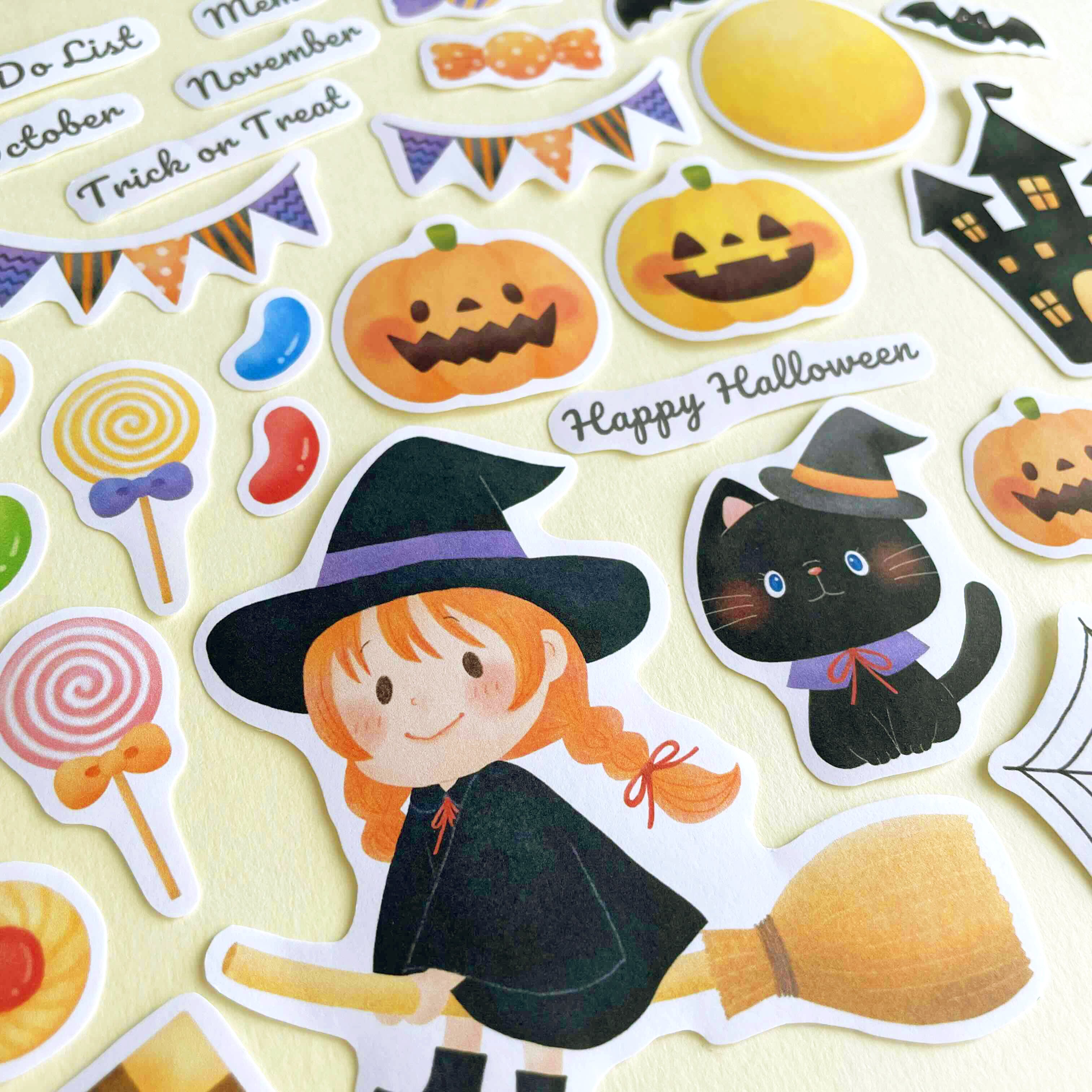 コラージュシート 】No.10 ハロウィーン｜Kulumi┊イラストレーター