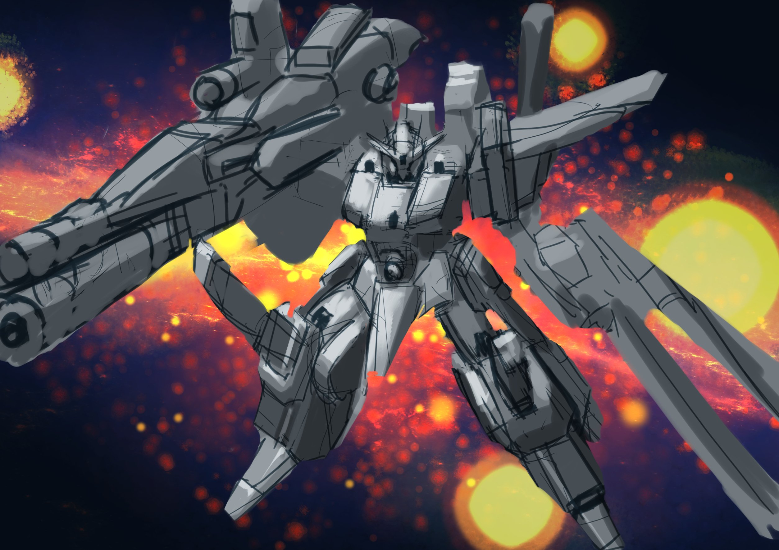 絵日記】ガンダムでメカ練習!【1日目｜マエコ