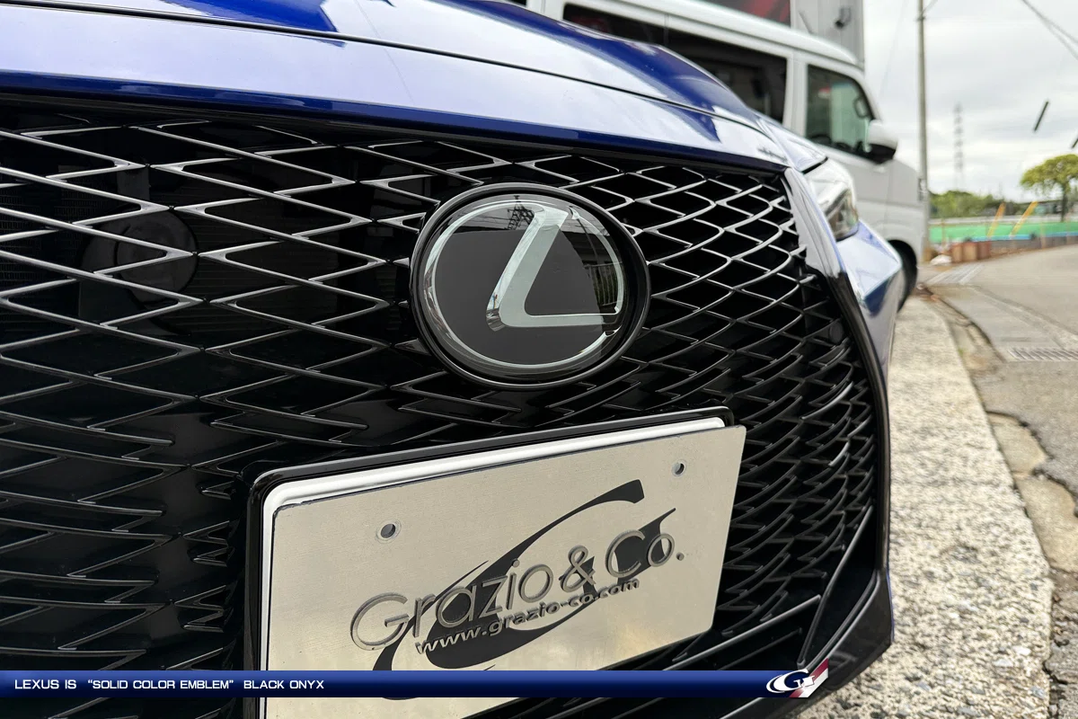 LEXUS レクサス フロント エンブレム グリル ヒートブルー 