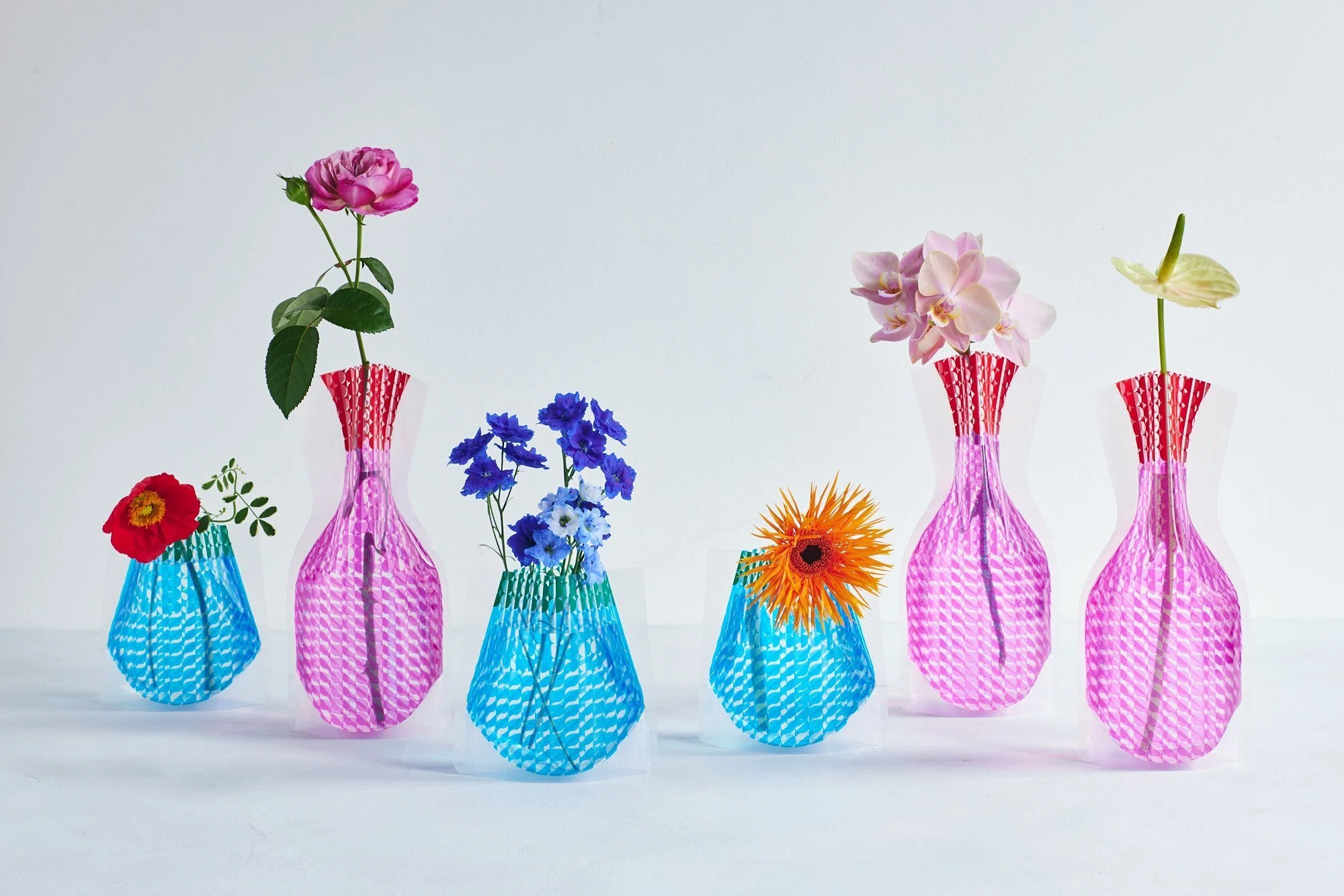 The 'D-BROS' Flower Vase: Born from Vinyl and Clad in Light