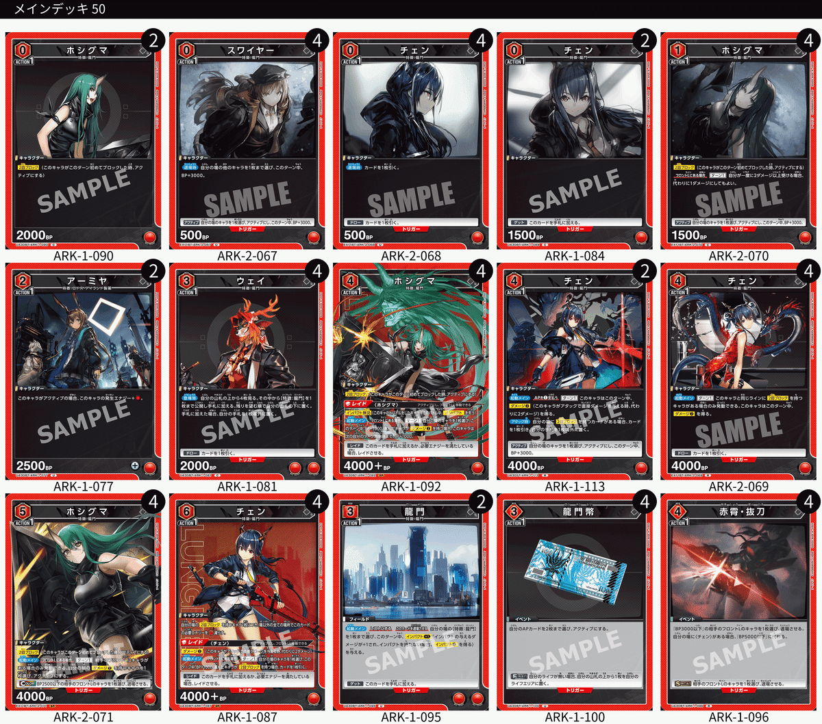 強化か！未強化か！？アークナイツのデッキリストを考えよう