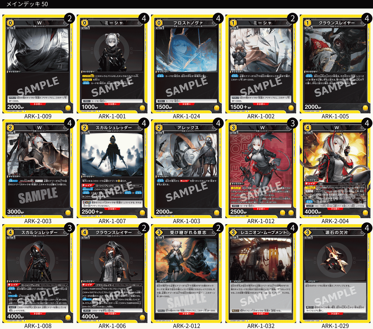 強化か！未強化か！？アークナイツのデッキリストを考えよう
