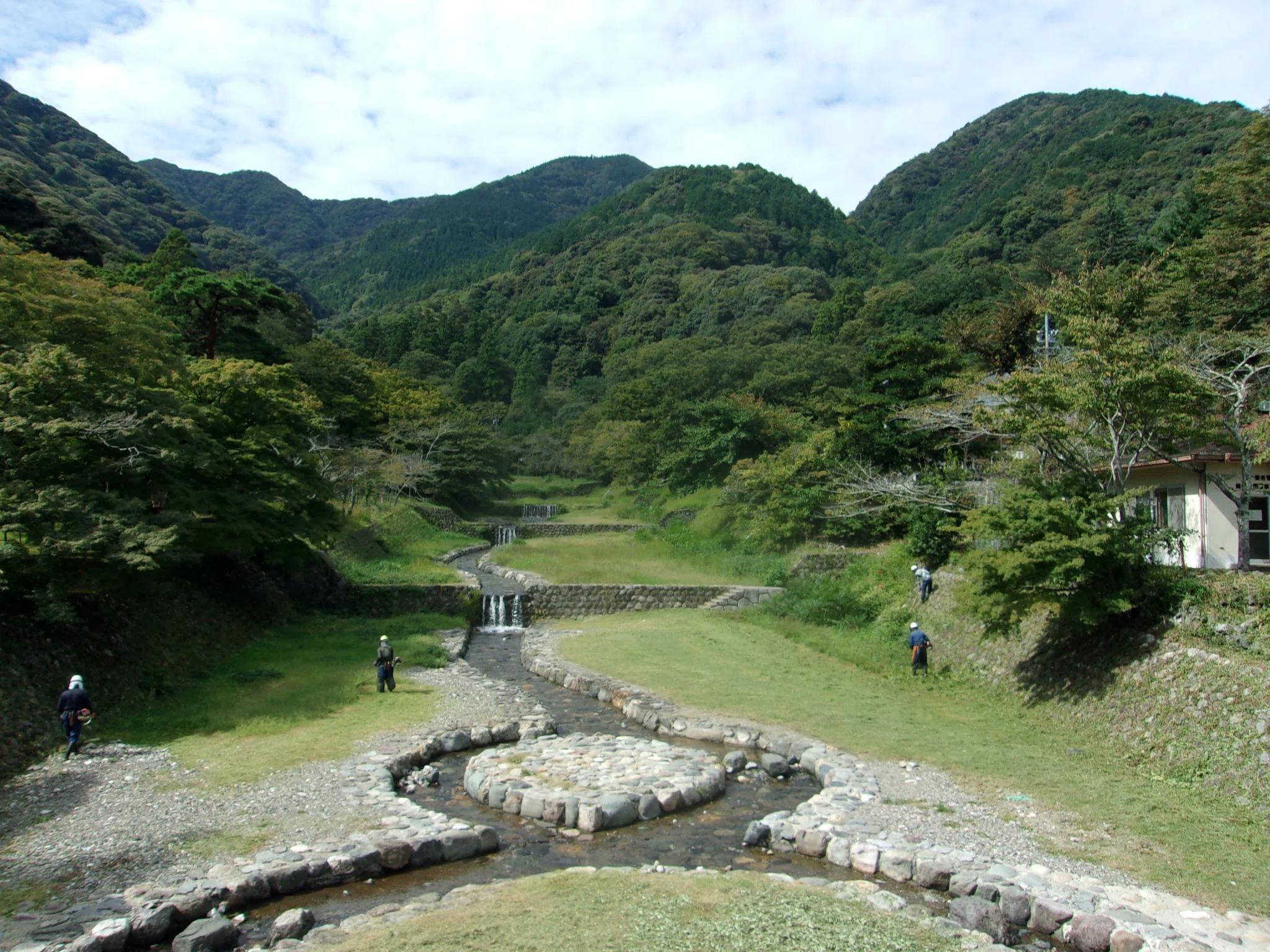 養老山アセビ平スカイテラスからの眺望 大垣の市街地から岐阜、一宮