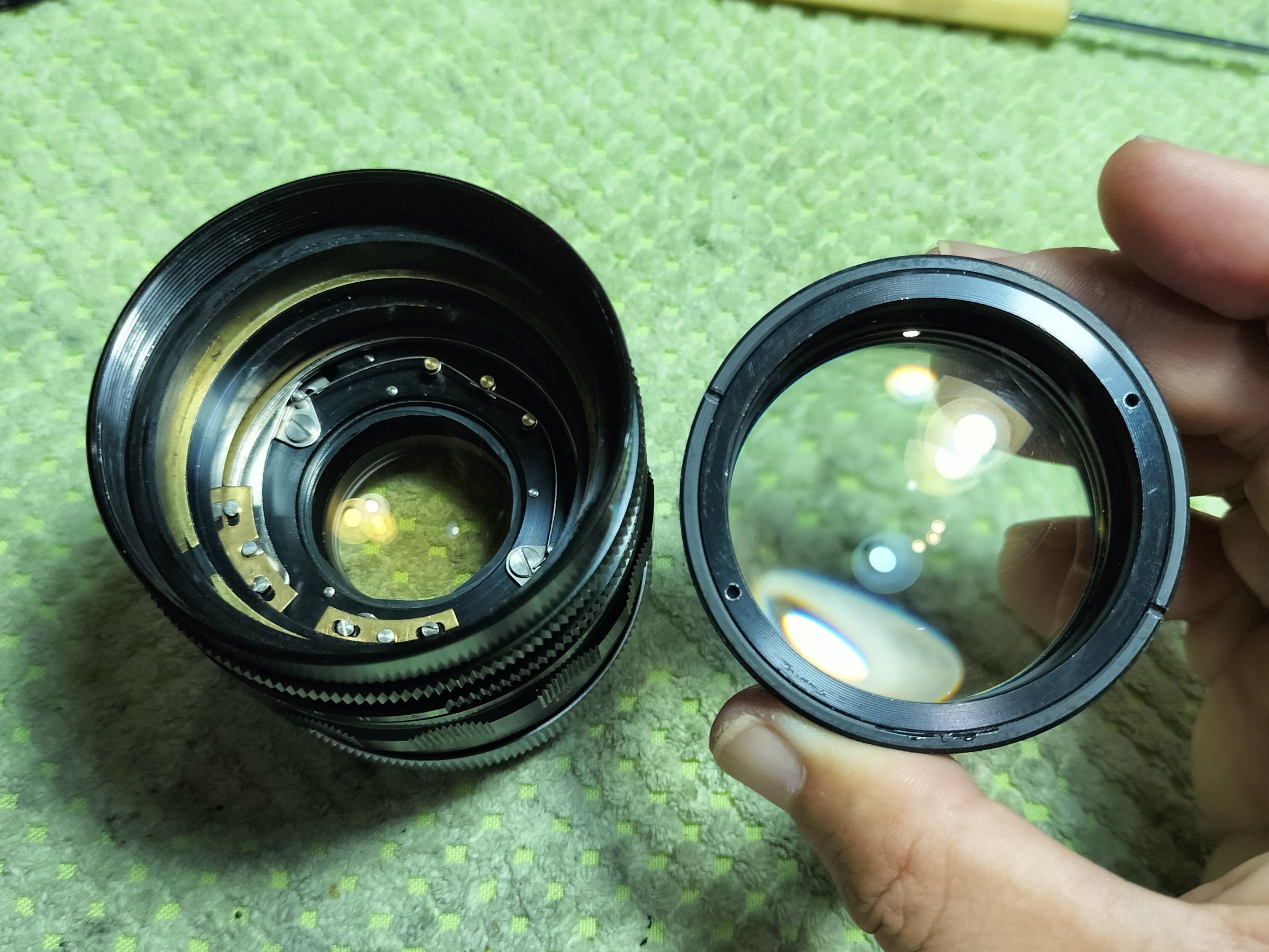 Canon Super Canomatic Lens R 58mm F/1.2の分解｜フィルムカメラ修理