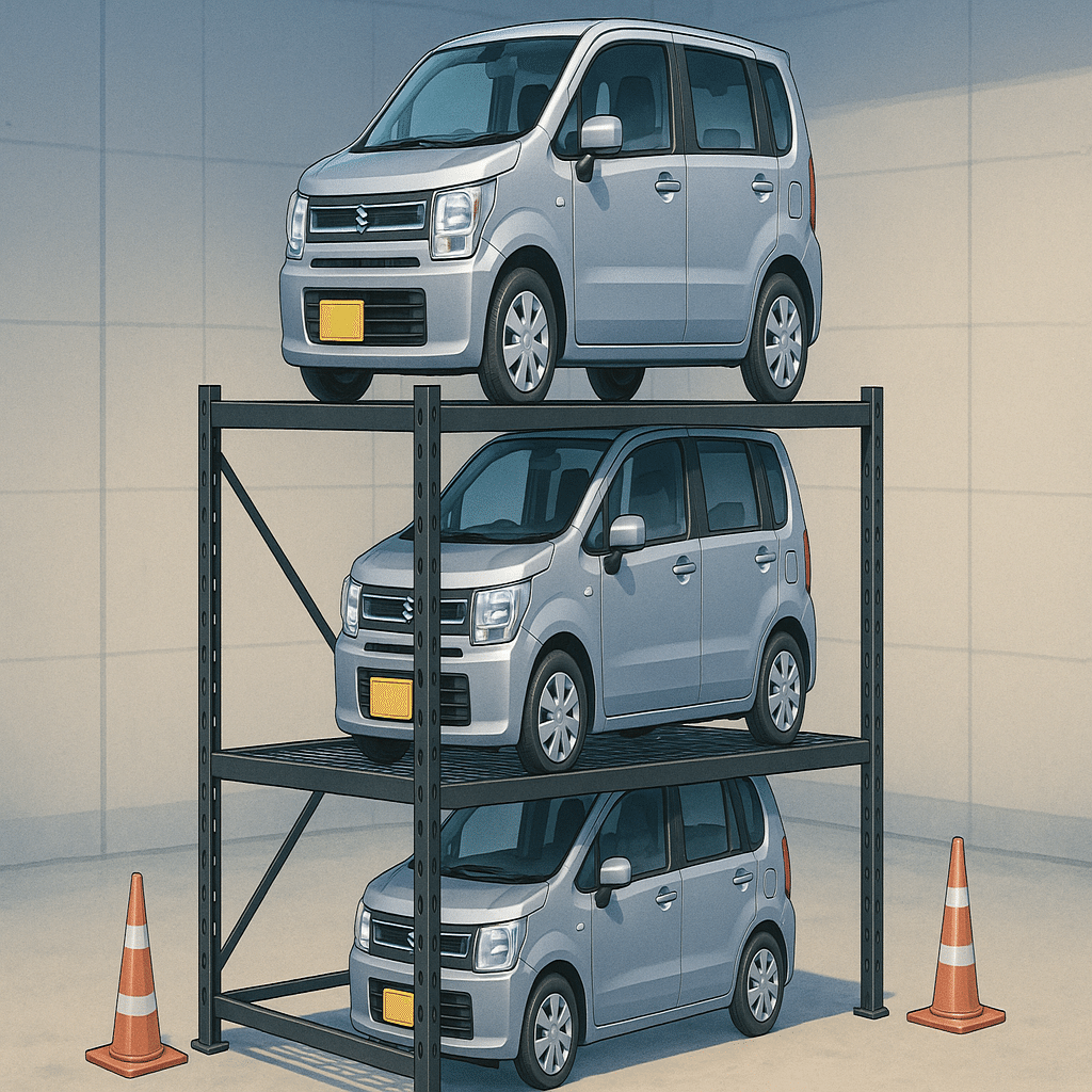軽自動車が載る「ゴリララック」でガレージの整理｜くるまりこちゃんの