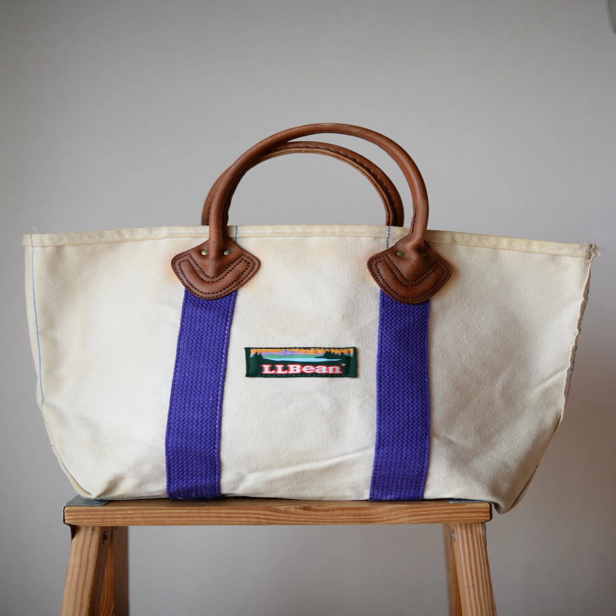 Lether Handle Tote 80