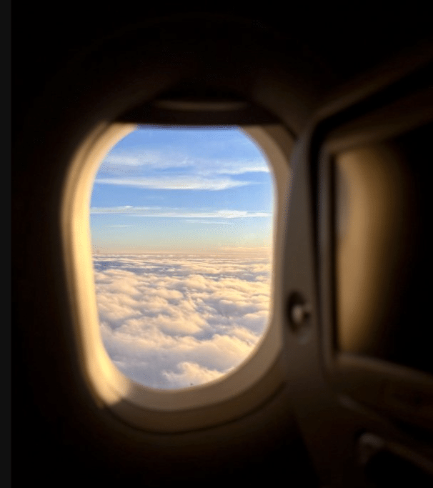 イスタンブールからエルビルへの機内からの景色