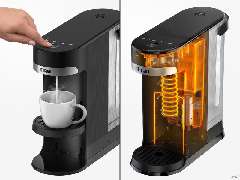 ティファール 瞬間湯沸かしケトル ボタン1つで必要な量を瞬間給湯