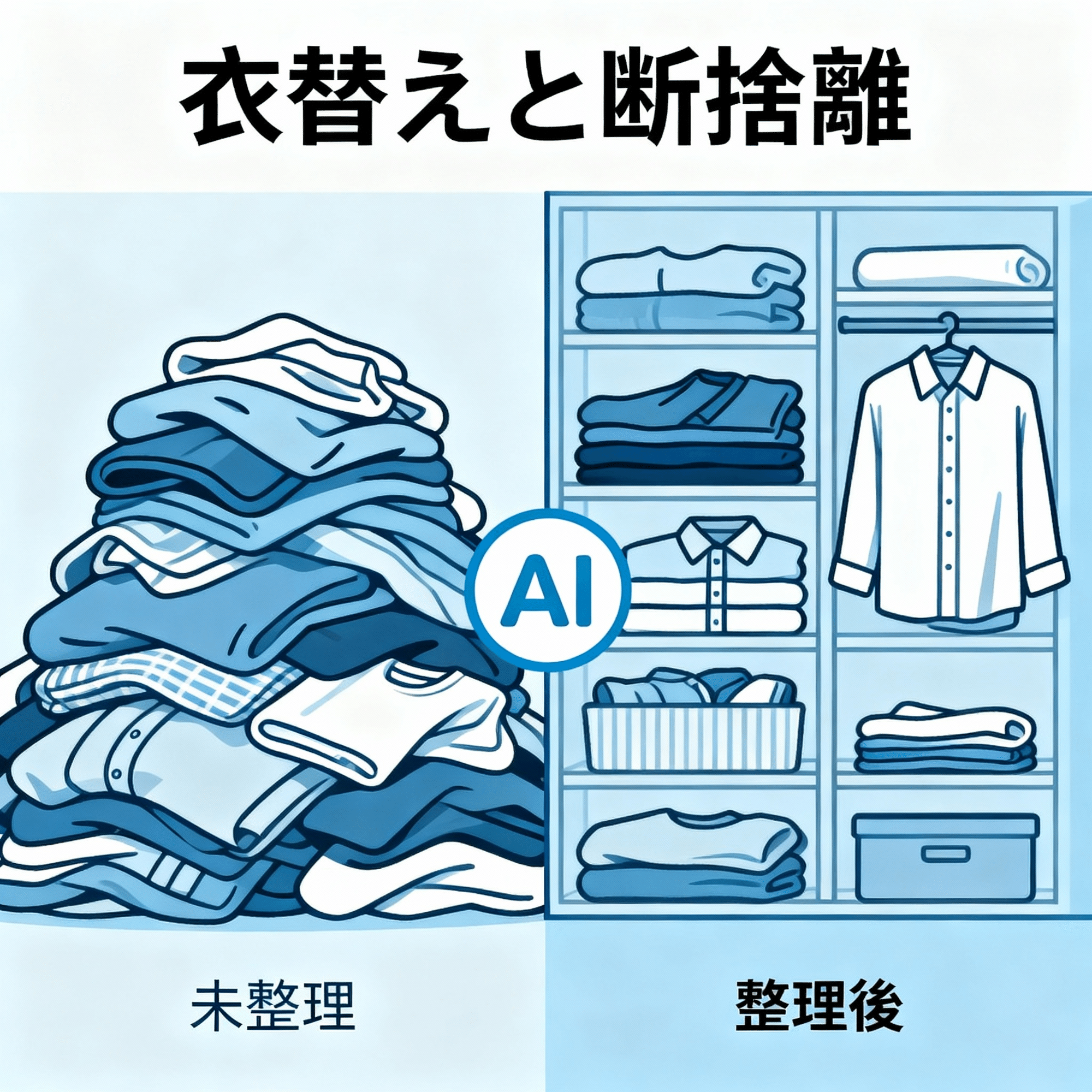 AI✨断捨離中✨ 地獄の「衣替え」をAIで攻略！自作した『断捨離コンサルGPT』が名