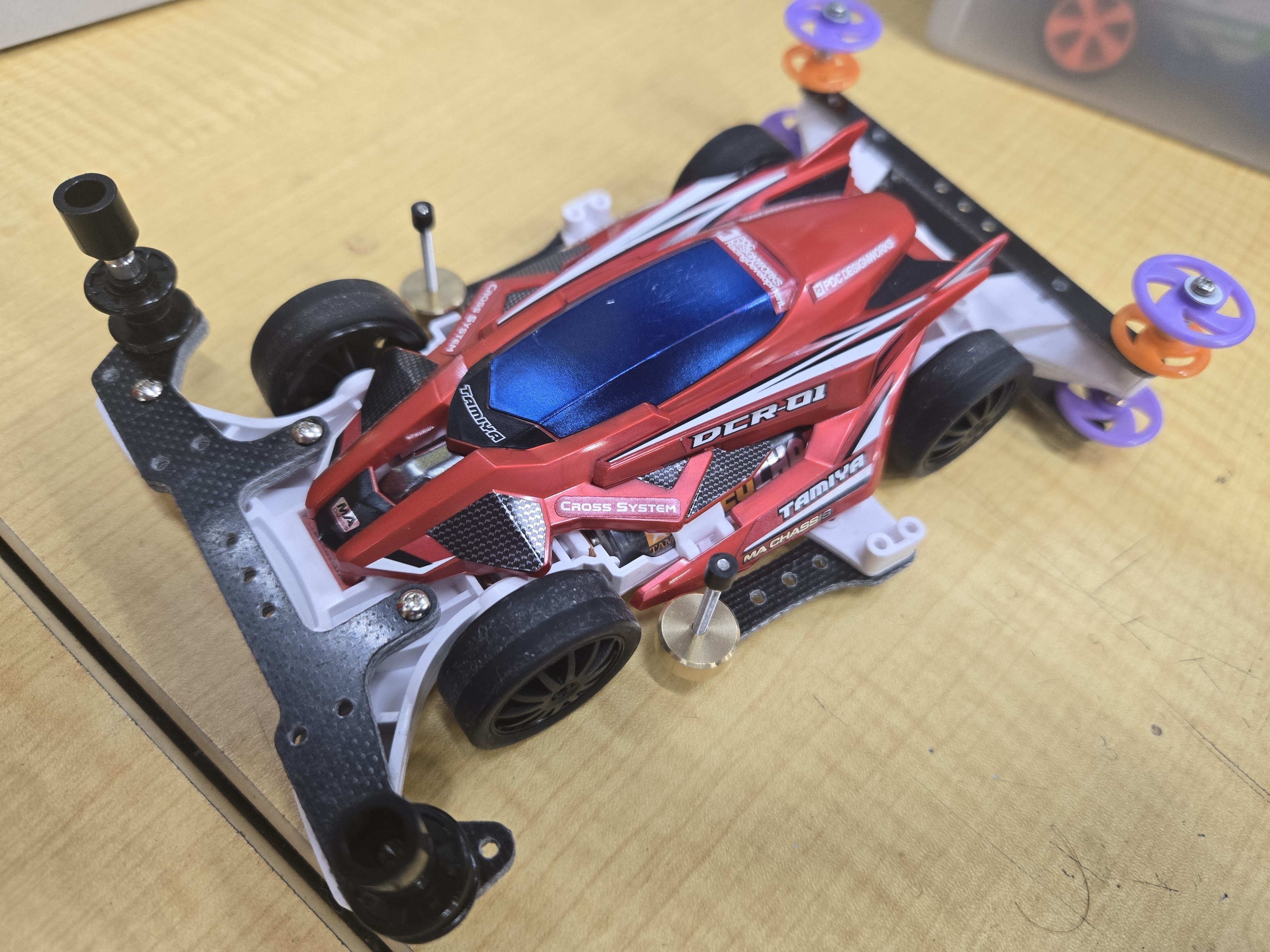ミニ四駆キットセット DCR-01他 DCR-01 (デクロス-01) パープルスペシャル (MA シャーシ) (ミニ