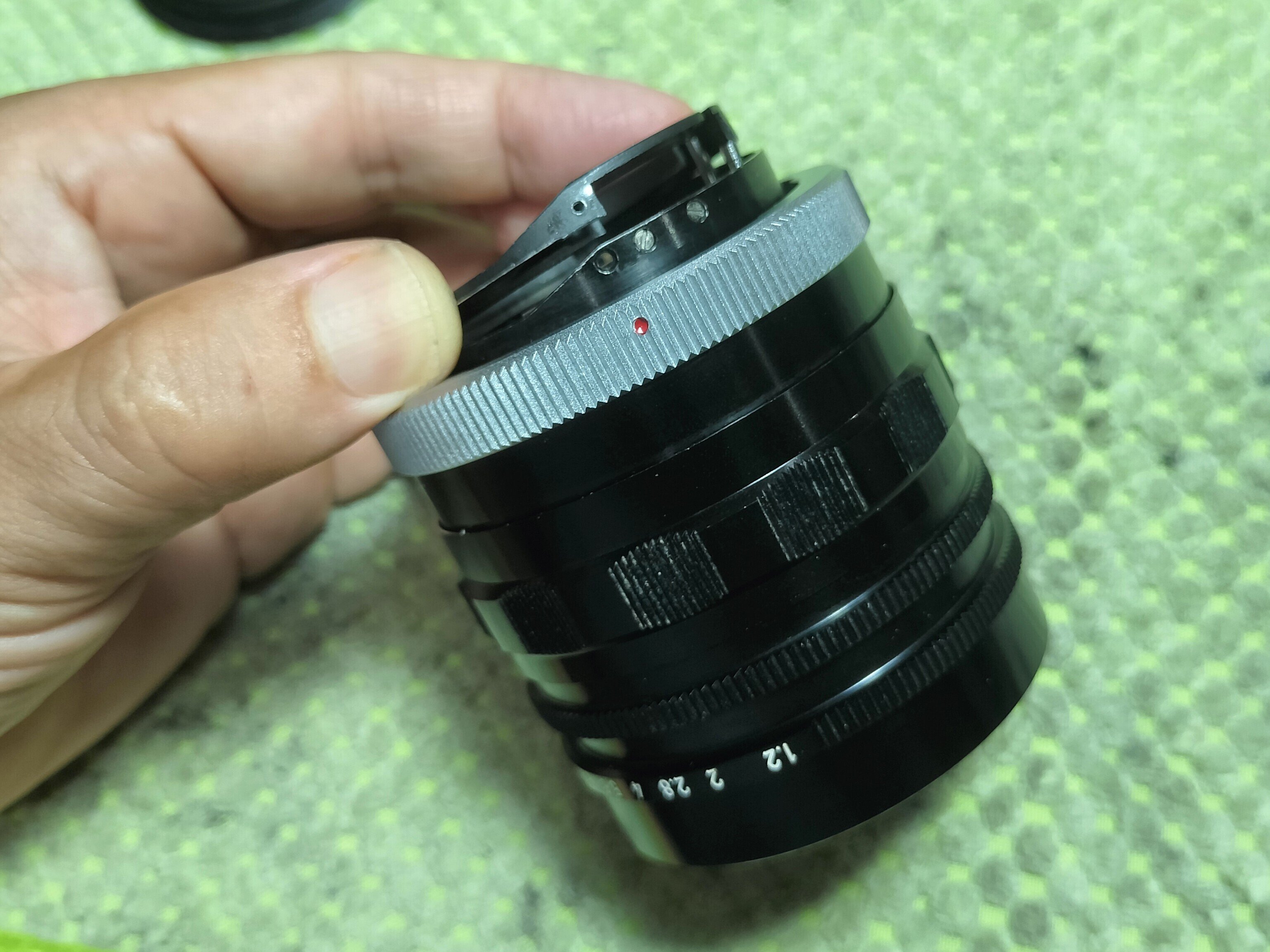 Canon Super Canomatic Lens R 58mm F/1.2の分解｜フィルムカメラ修理