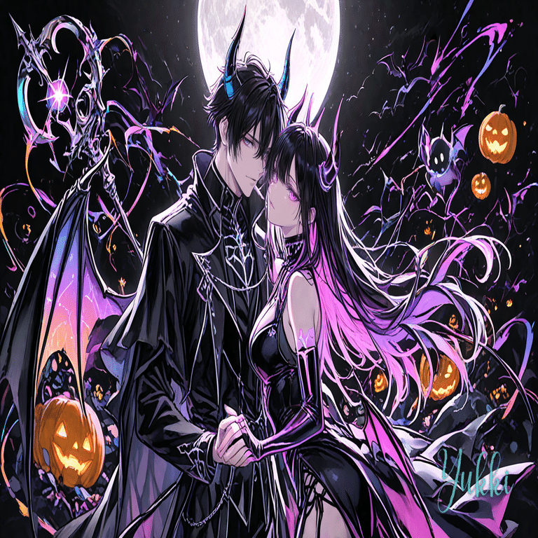 🎃ハロウィンイラスト】│オーソドックスver│【PixAI】｜ゆっきー