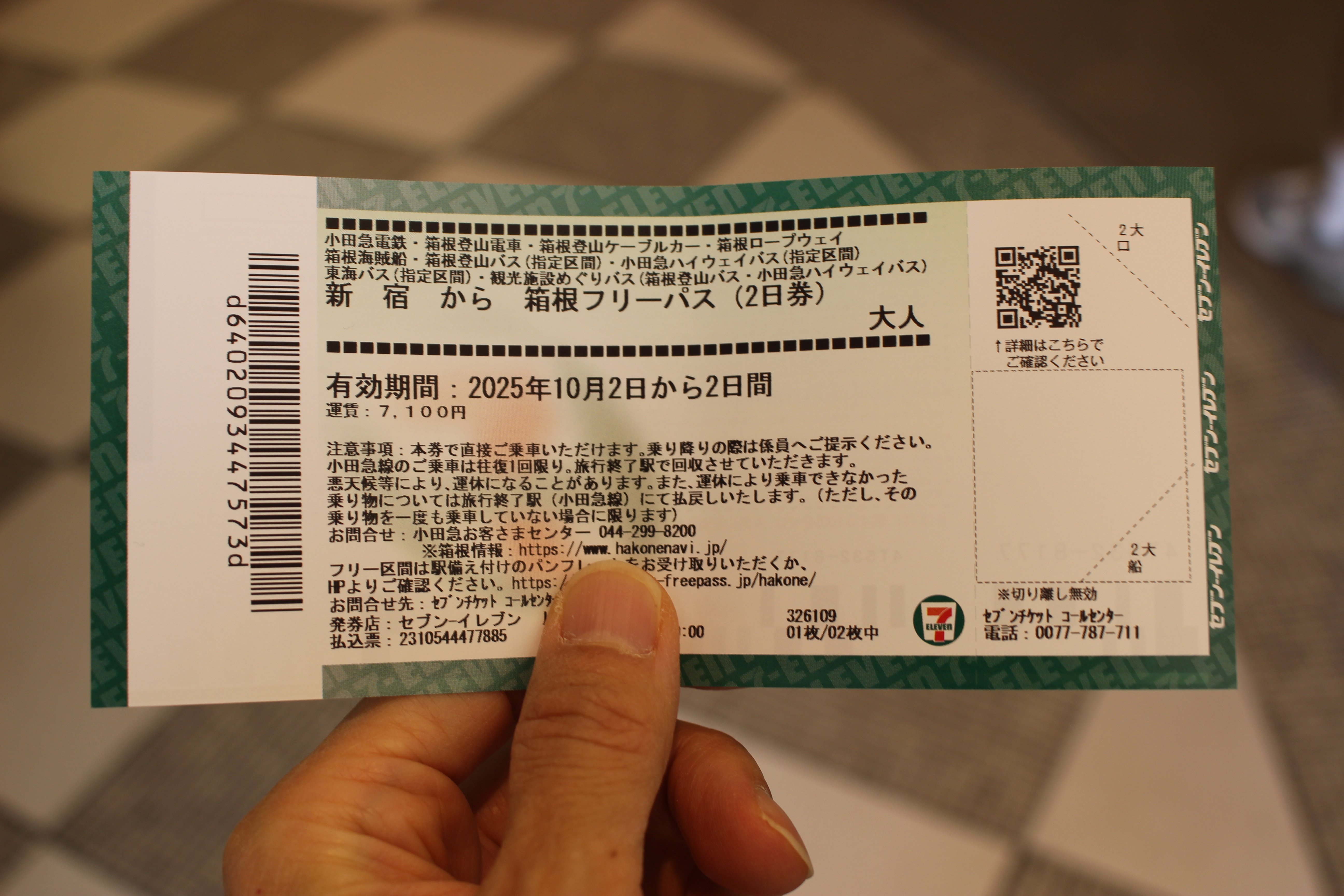 GSEによる特急はこね号で展望席付近の車窓を楽しみながら箱根湯本駅へ