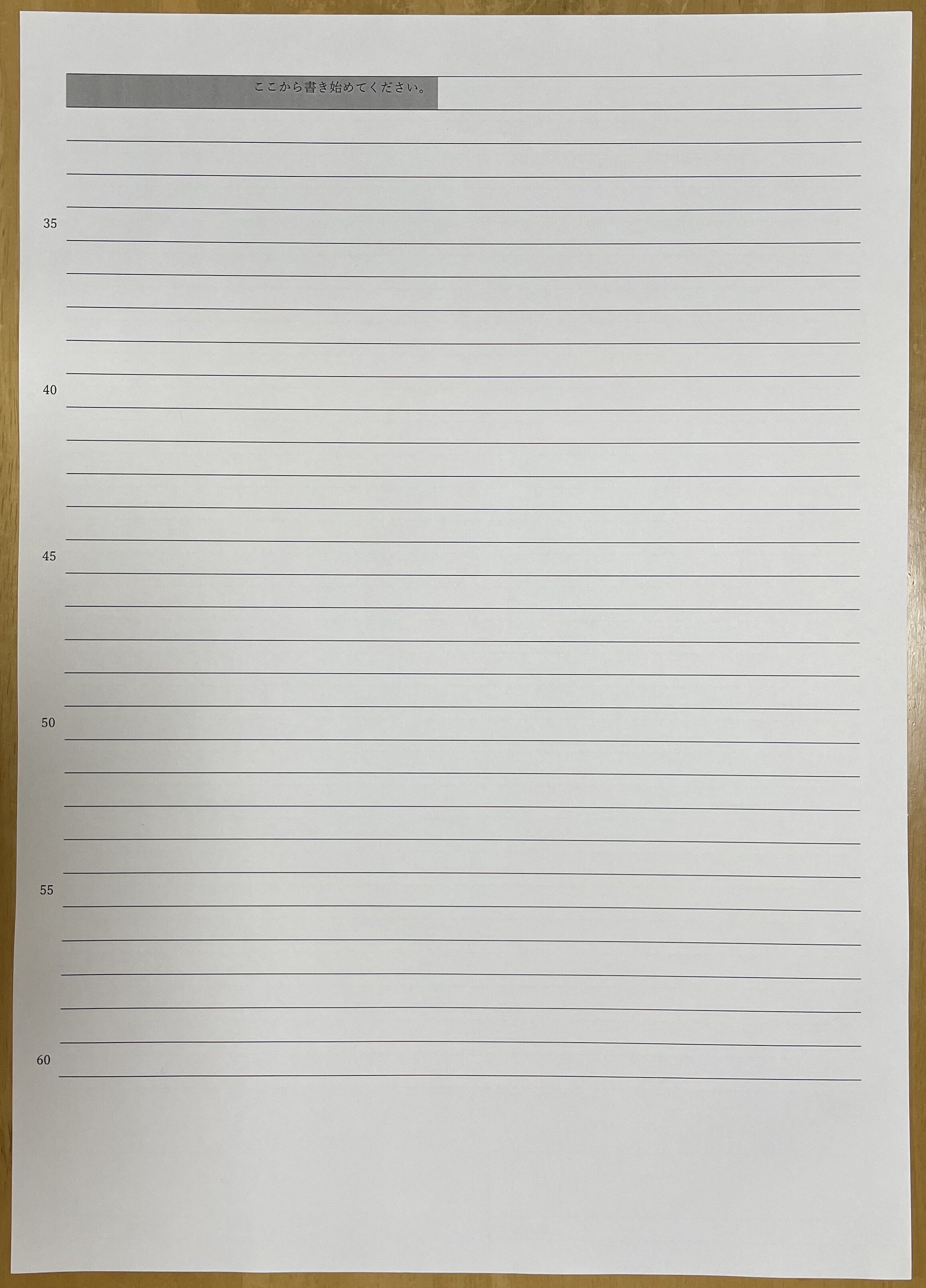 ロースクール入試（法科大学院入試） 解答用紙｜GVXOGRB