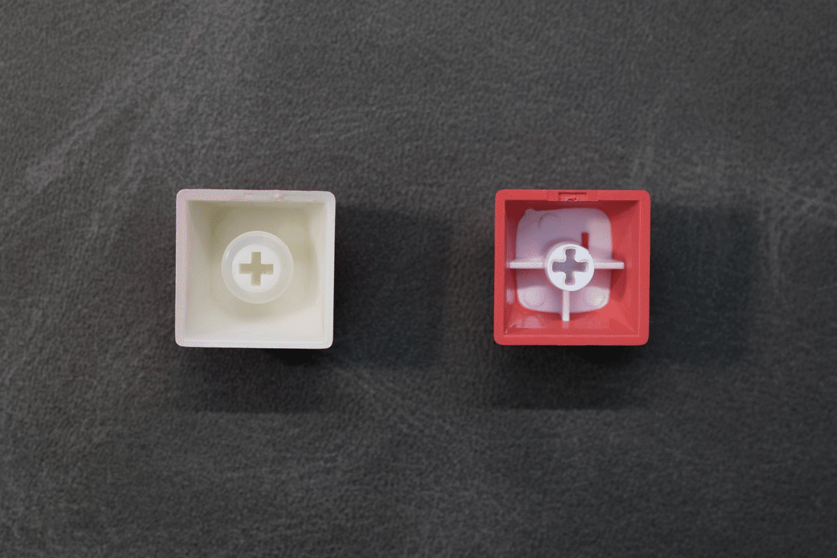 K8 ProのキーキャップをDoubleshot PBT OSAプロファイルに交換した（ら