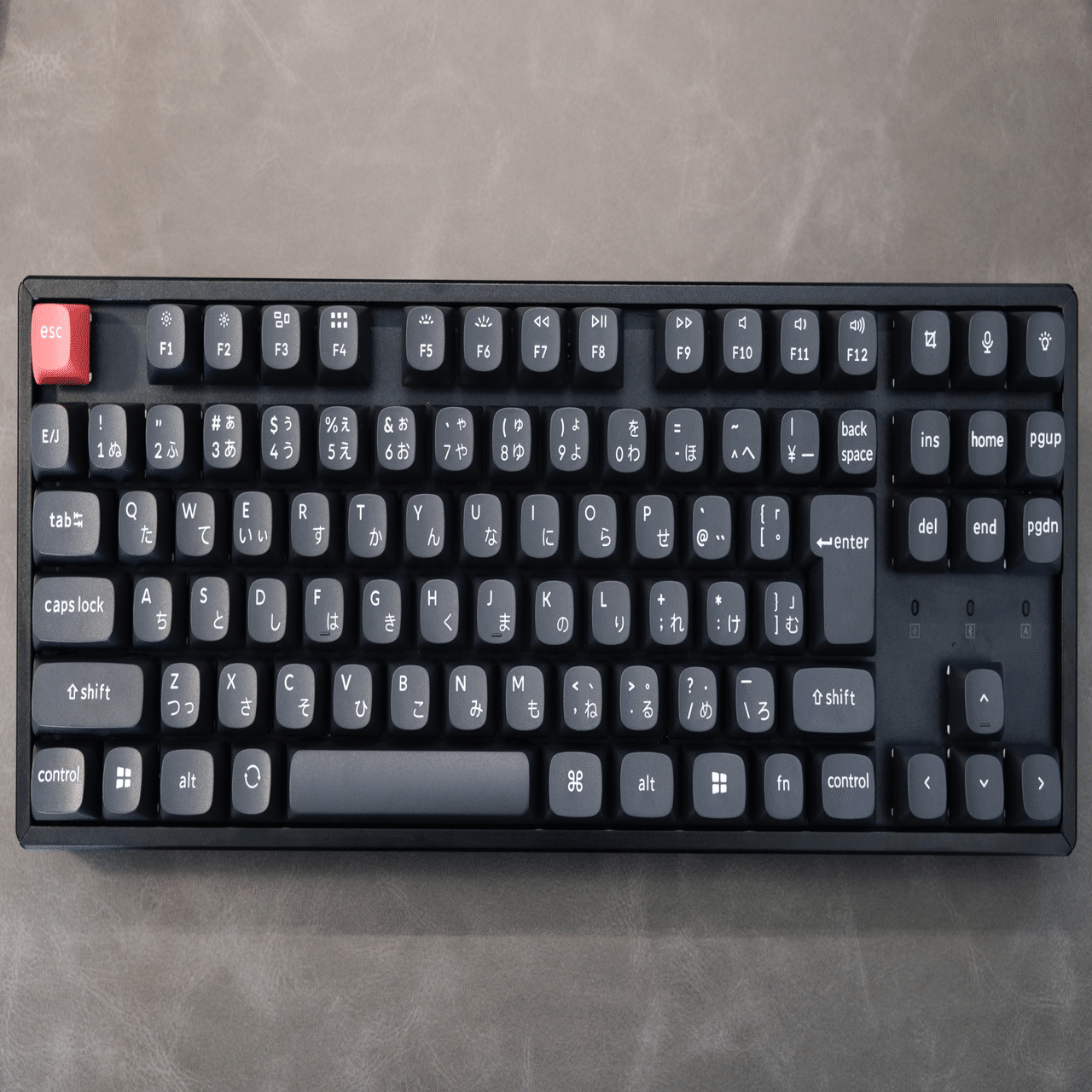 Ｋ8様 K8 ProのキーキャップをDoubleshot PBT OSAプロファイルに交換した（ら