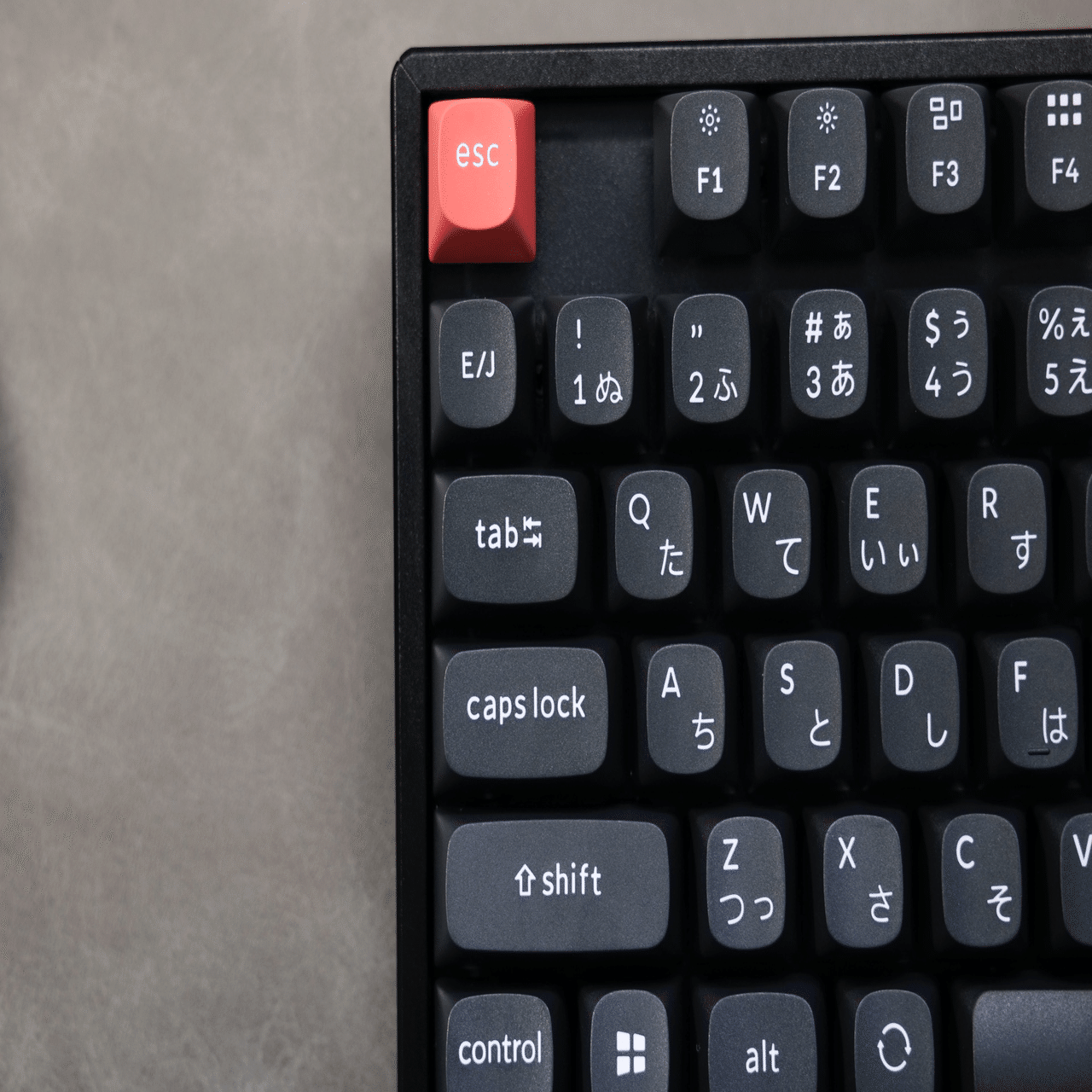 K8 ProのキーキャップをDoubleshot PBT OSAプロファイルに交換した（ら