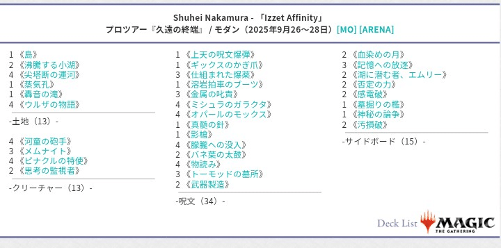 18】青赤ドク・オック親和【MTG/スタンダード】｜はっちぼっち