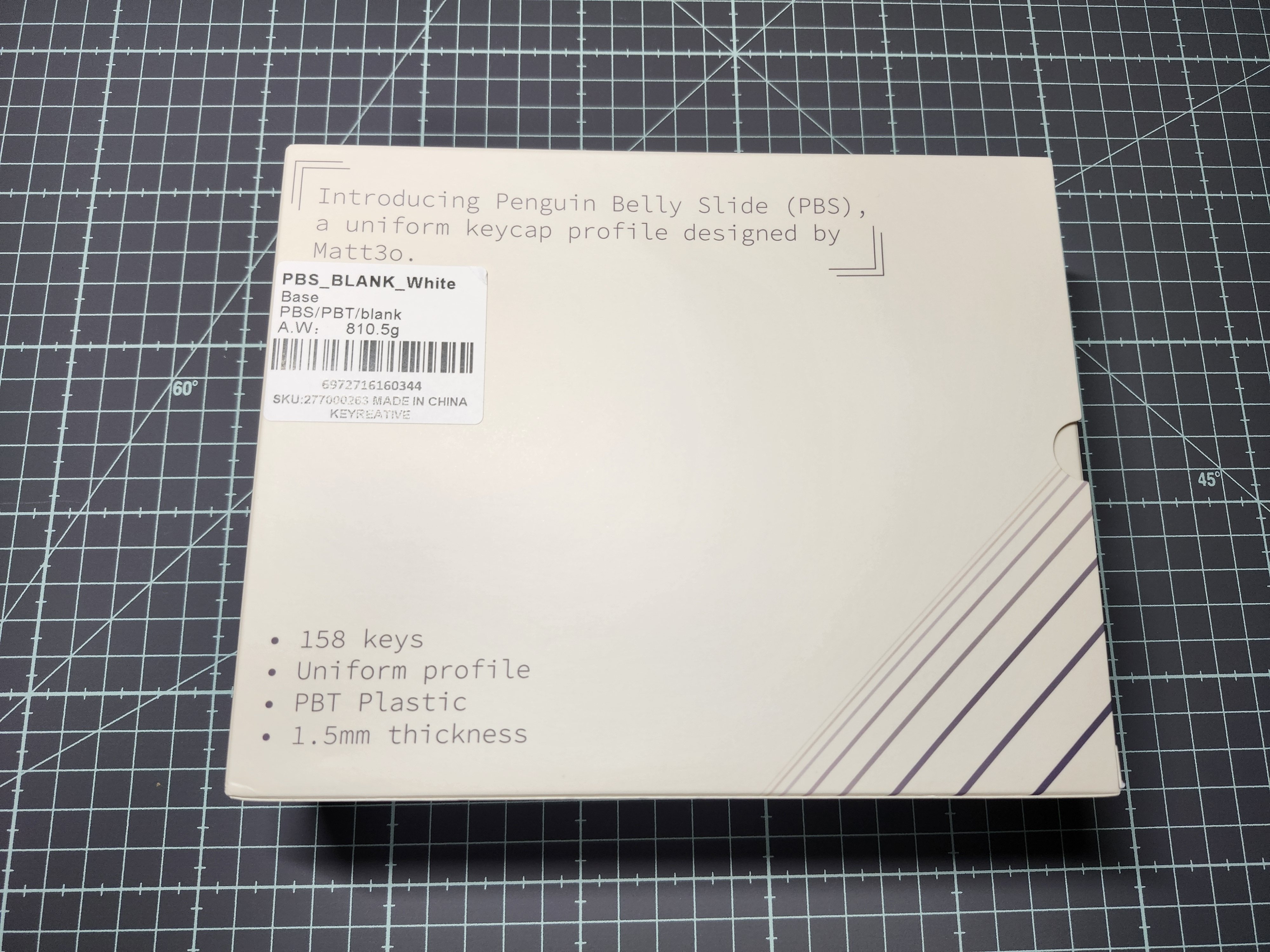 キーキャップ：PBS White Blanks/Galaxy｜環