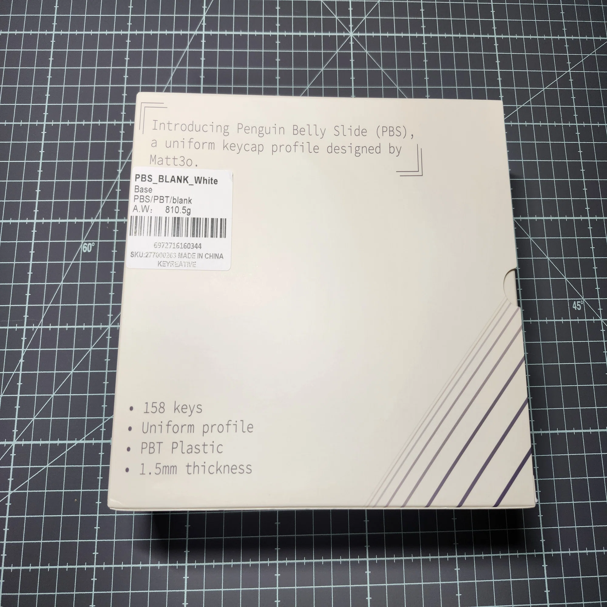 キーキャップ：PBS White Blanks/Galaxy｜環