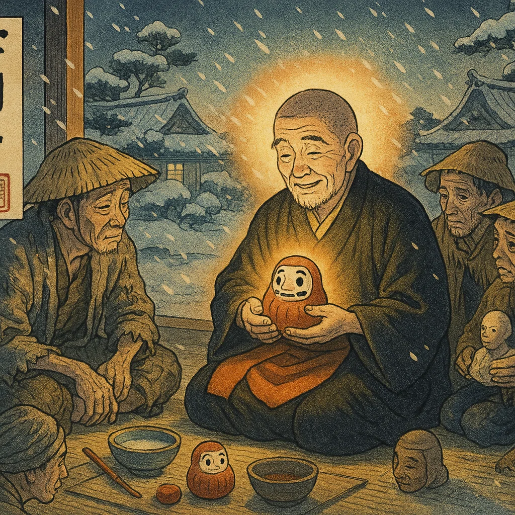 (418)だるま大師の達磨像と思われます。 ⭕333 九谷焼 達磨大師 だるま様 仏像 高27cm 明治時代 / 禅宗 中国