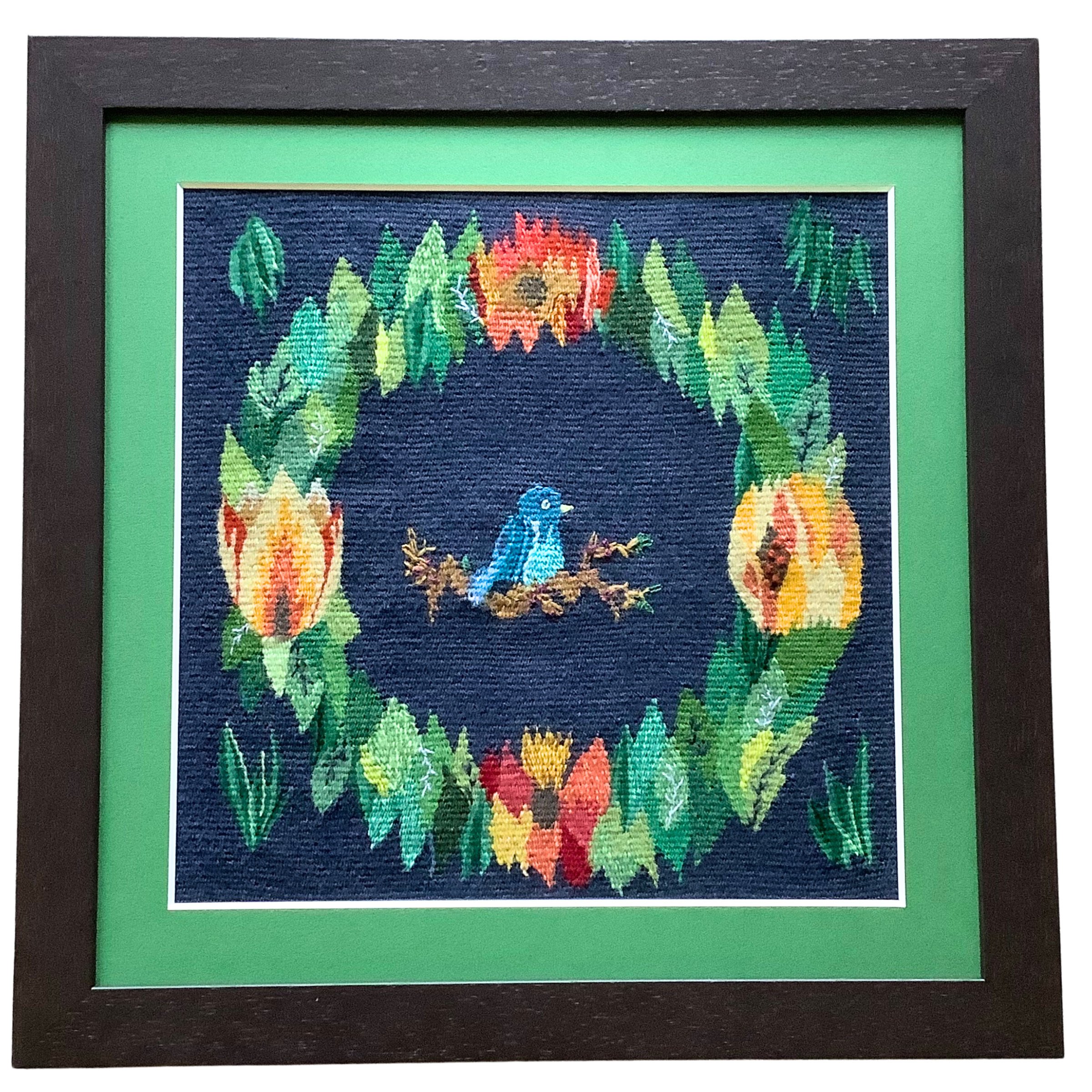 布絵　織物　平安　額装 11月11日-17日｜「《Gaffel VEV》絵を描くように織る織物展」VEV工房