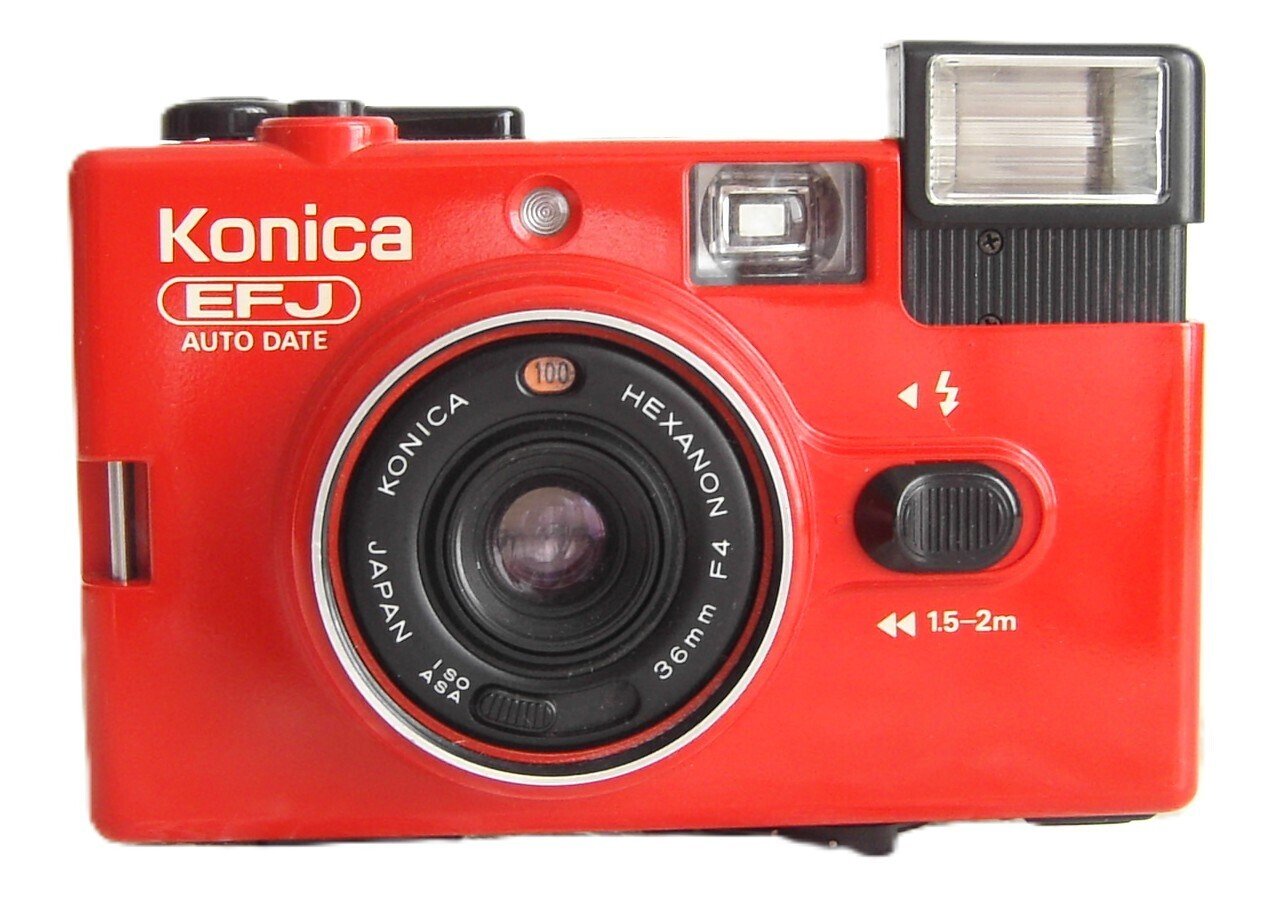 KONIKA コニカ コンパクトフィルムカメラ EFJ AUTO DATE KONICA EFJ AUTO DATE（RD）【完動品】 – Ein Camera