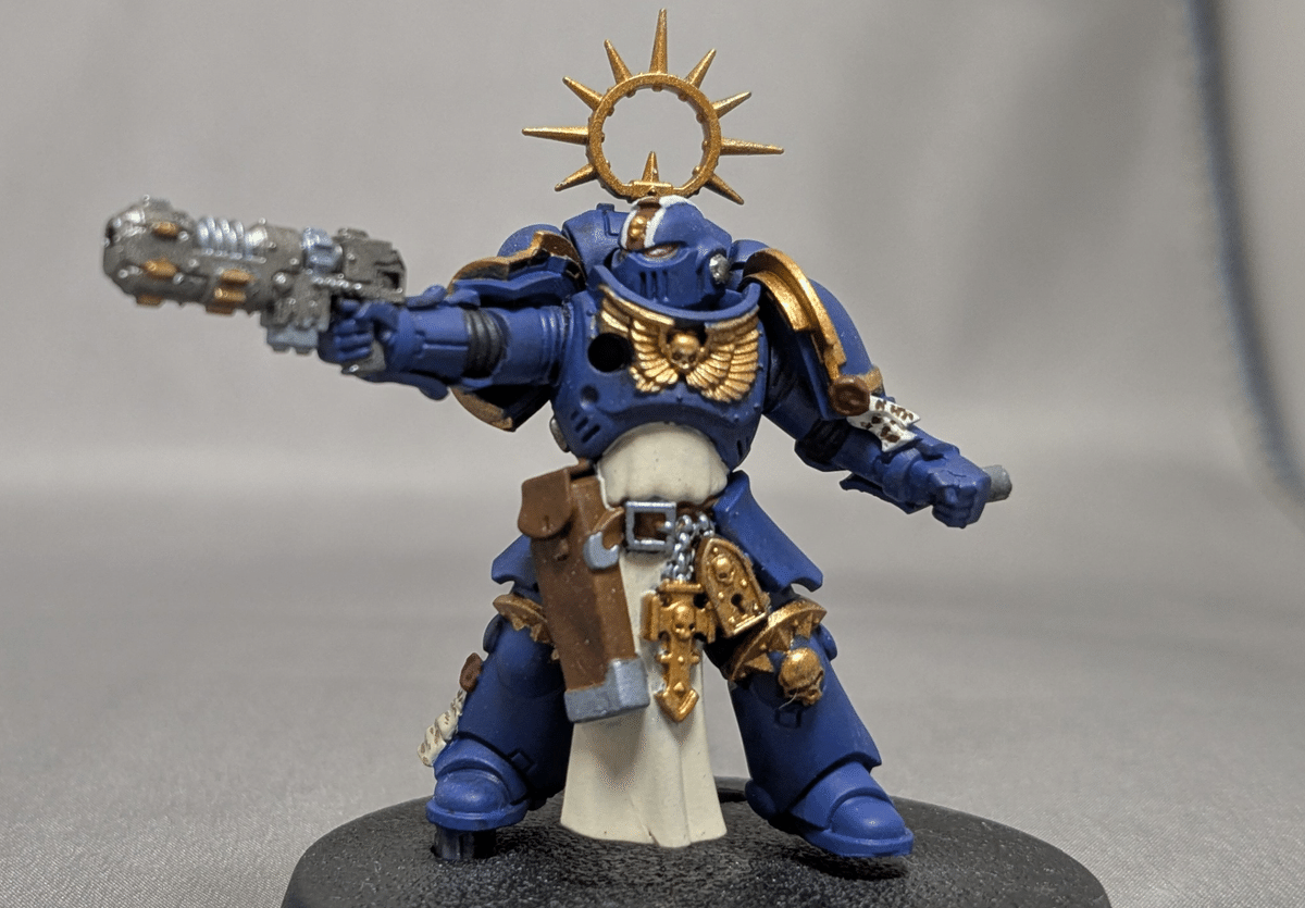 ウォーハンマー 40k コンバットパトロール　スペースマリーン・キャプテン他2種 初めてのウォーハンマー -4回目/完成コンバットパトロール