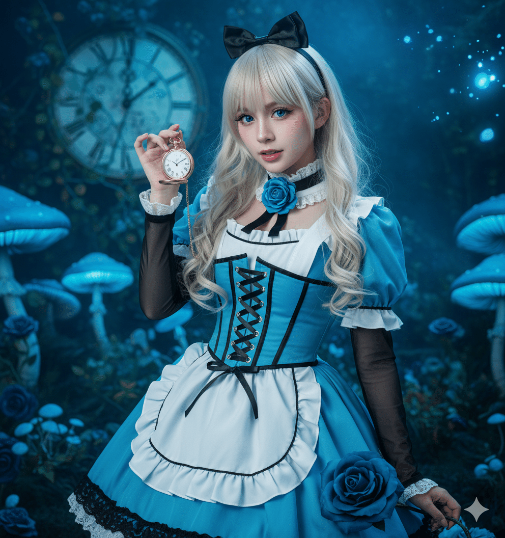 異世界への扉】超詳細プロンプト公開！「ダークファンタジーなアリス