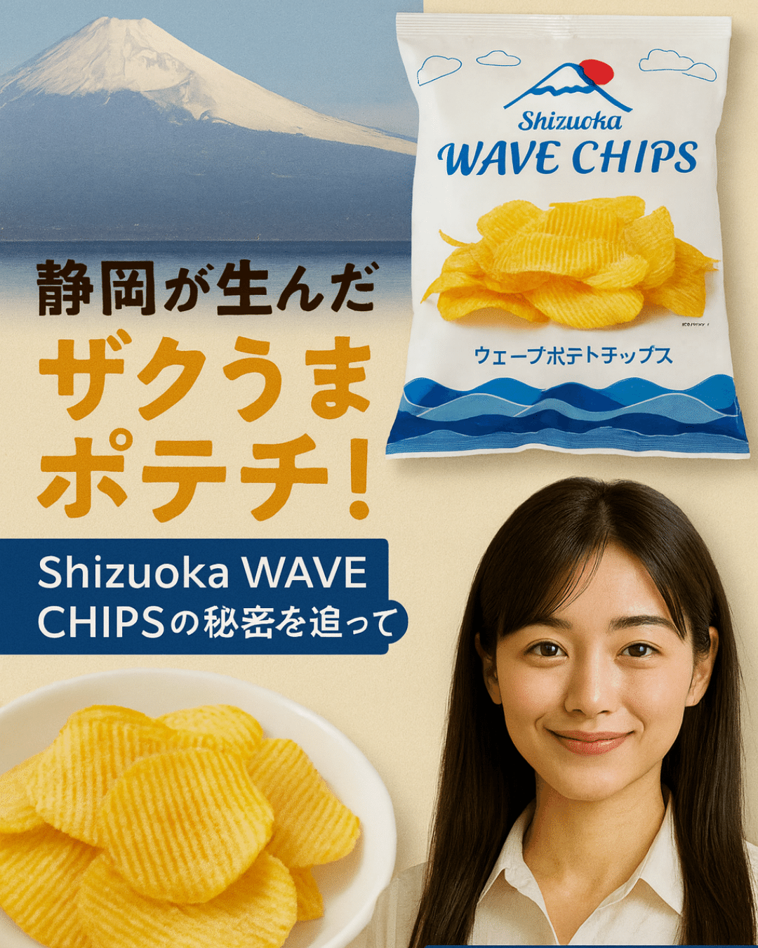 静岡が生んだ“ザクうま”ポテチ！Shizuoka WAVE CHIPSの秘密を追って