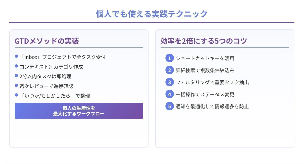 個人でも使える実践テクニック