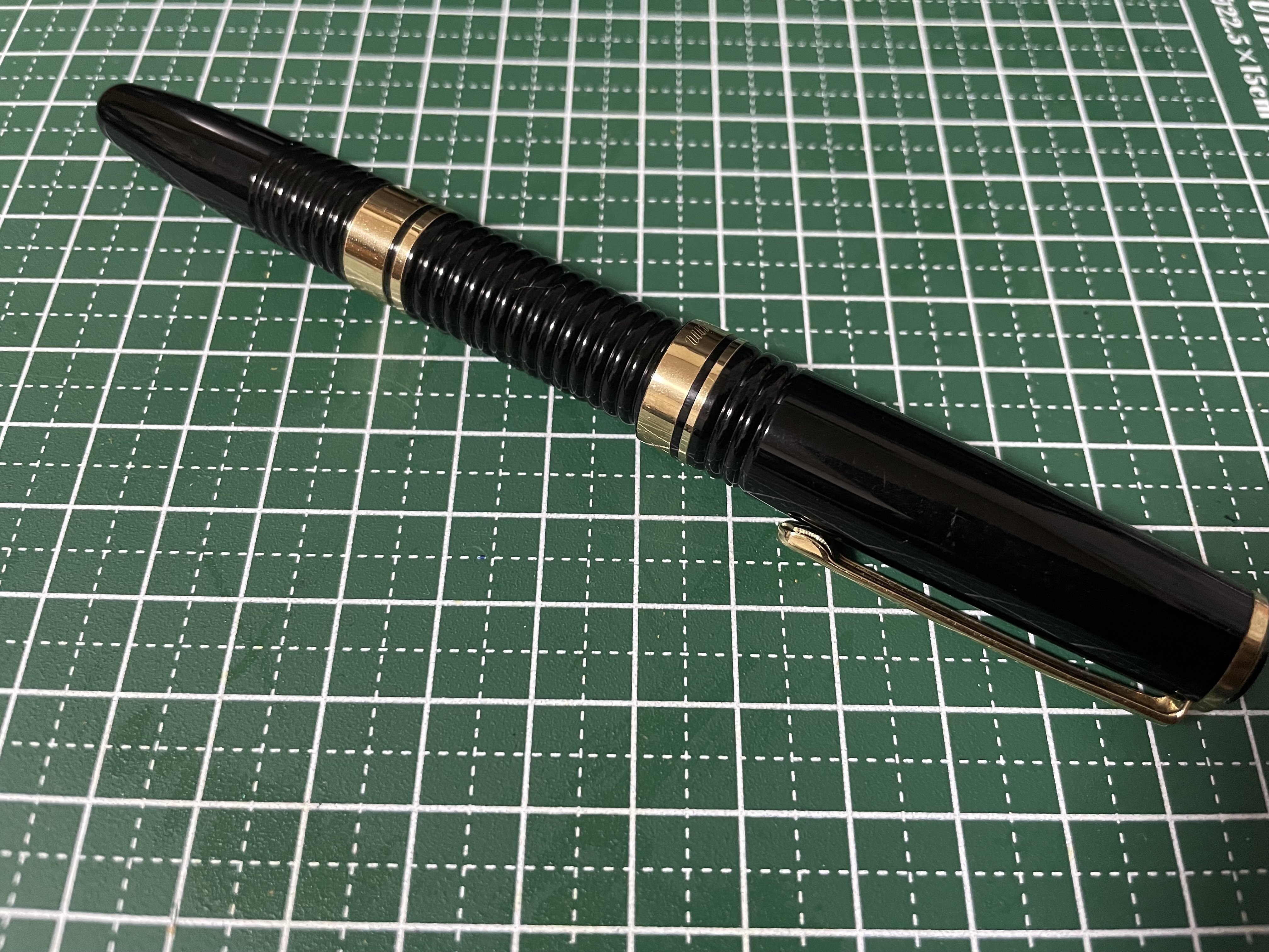 プラチナ万年筆 ギャザード 旧型 細字 80s プラチナ ＃3776 ギャザード PLATINUM #3776 Gathered