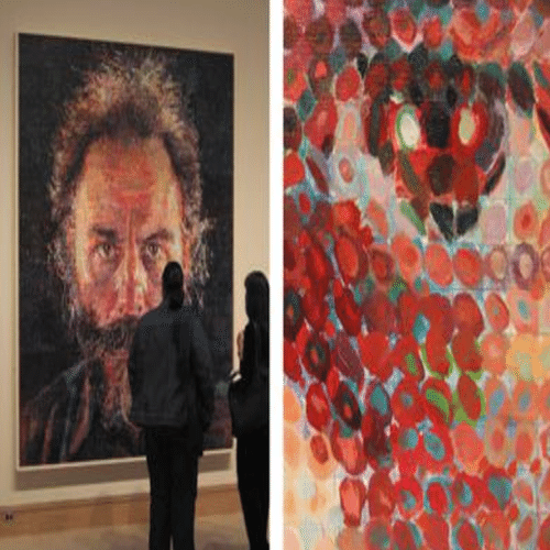 チャック・クロース（Chuck Close）】─油彩、水彩、シルクスクリーン