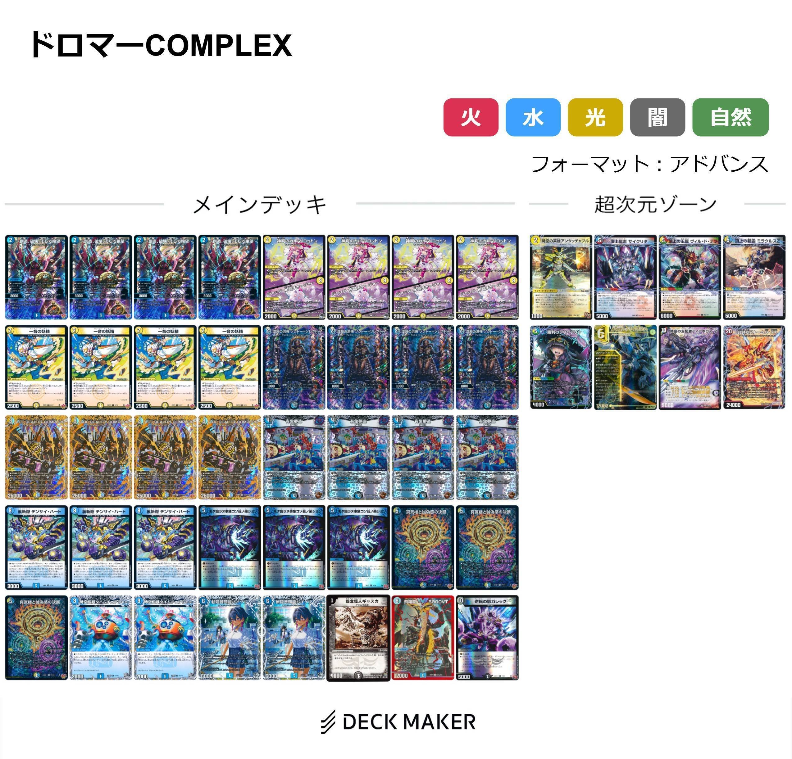 デッキ【ドロマーコンプレックス】高レート ドロマーコンプレックス【GP備忘録】【デュエマ】｜SOもち