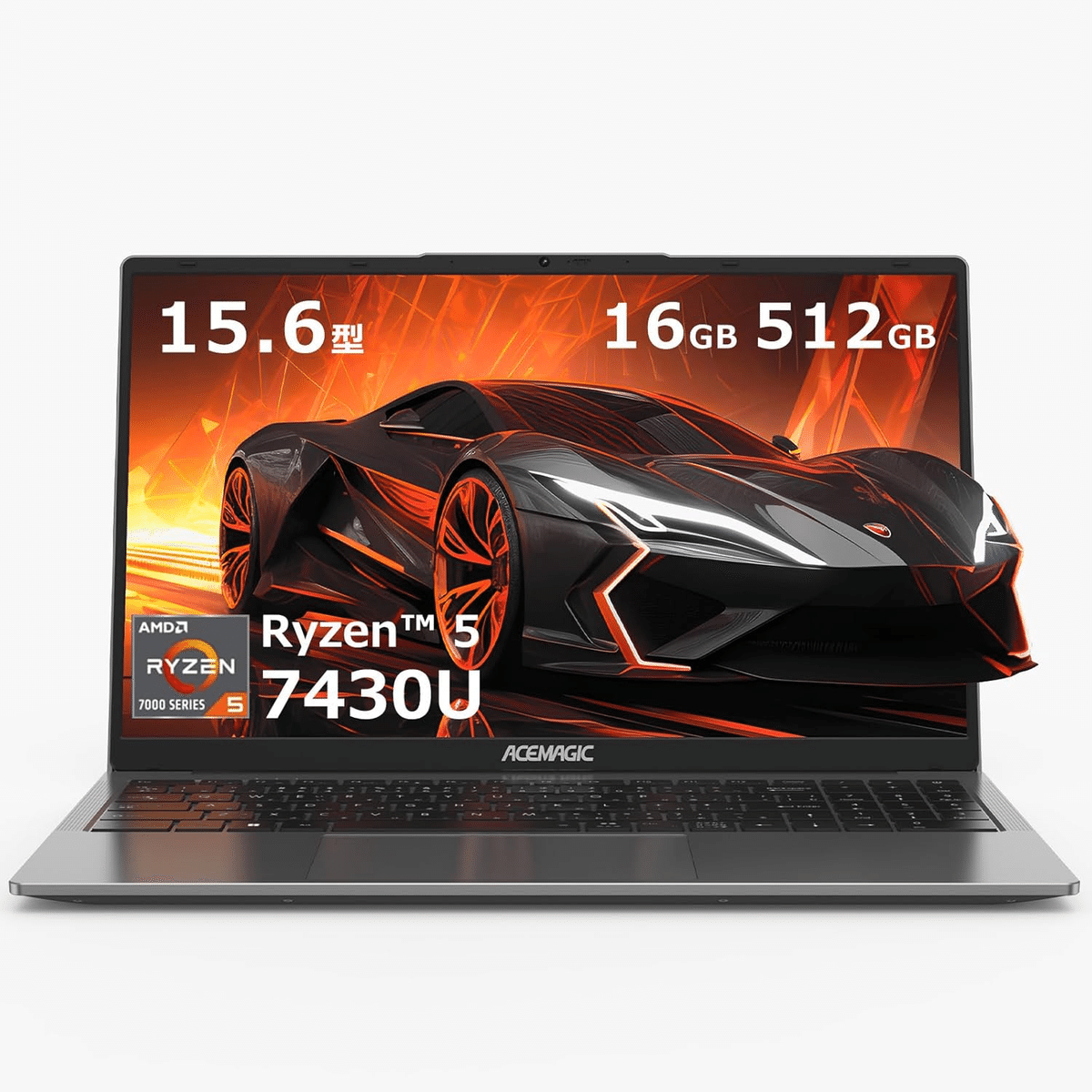 ACEMAGIC ノートPC 15.6インチ Ryzen 5 7430U Acemagic MINI PC AMD Ryzen 5 7430U（6C/12T 1.8/4.3GHz）16GB+