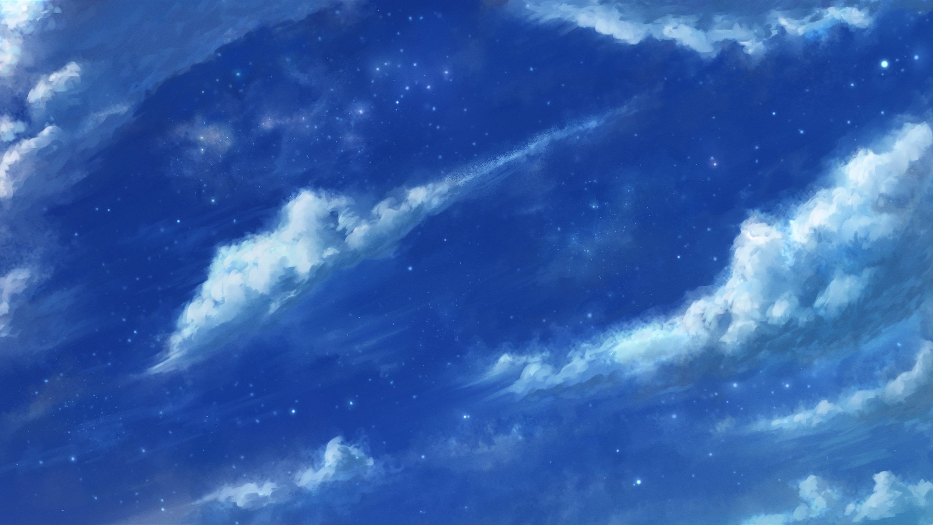 【絵画】青空の中の雲 絵に書いたような青空雲の無料の写真素材 - ID.25278｜フリー素材 ぱくたそ