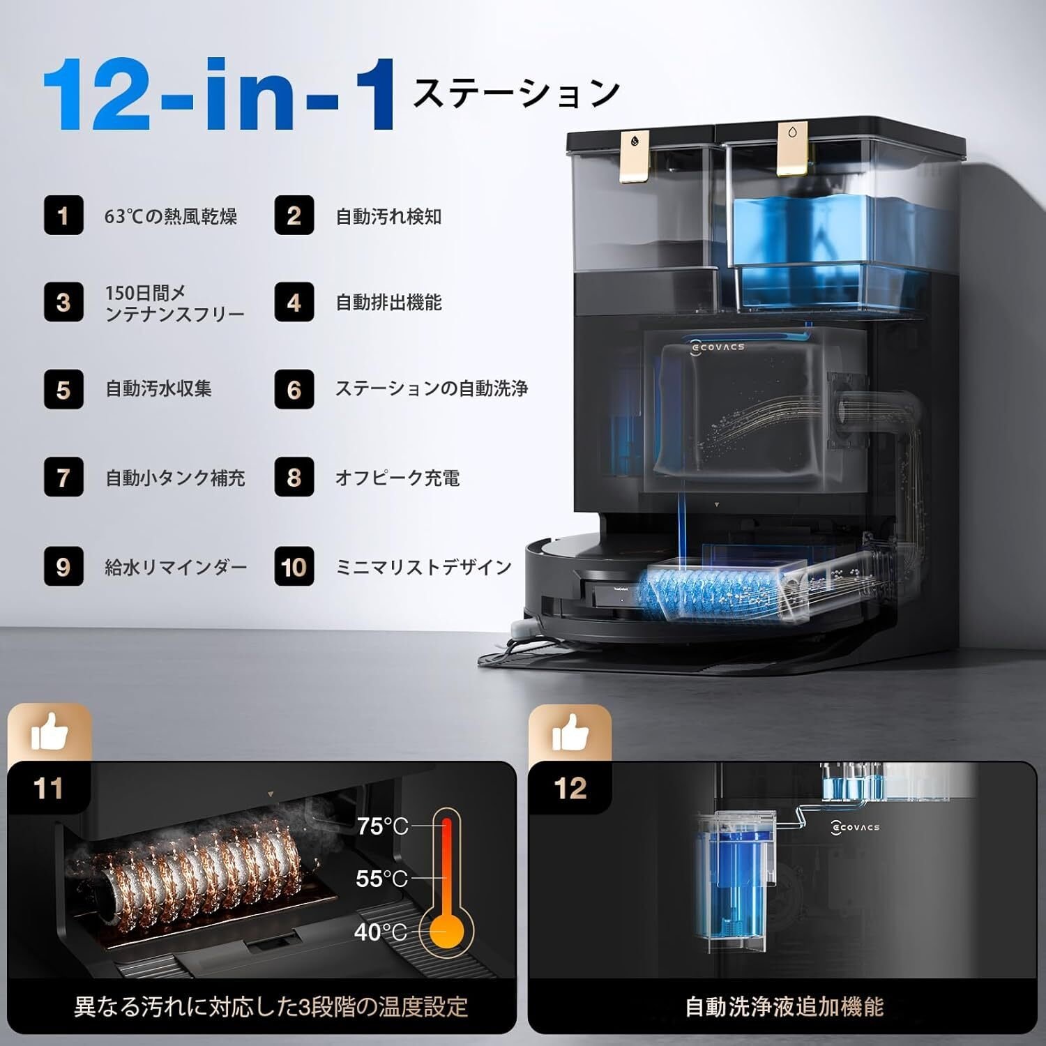 ECOVACS DEEBOT X8 PRO OMNI：革新的な18000Pa吸引力が実現する完全