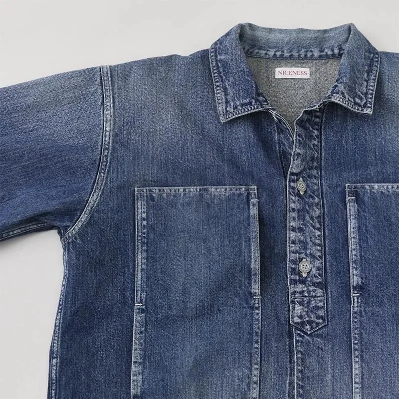 ジャケット・アウター NICENESS I.COXON DISTRESSED DENIMJACKET